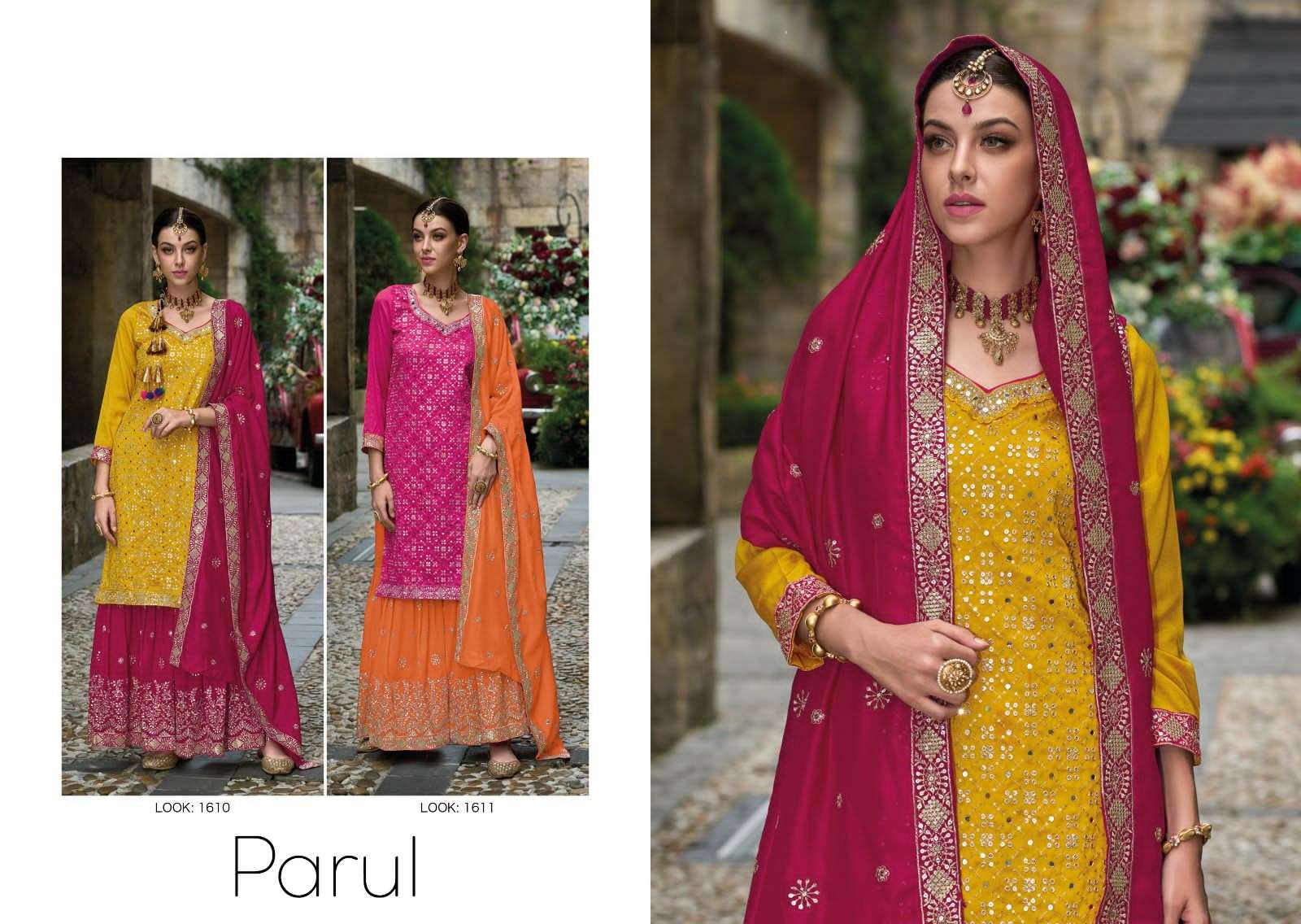 Parul 1610 And 1611 Series Salwar Kameez Wholesale catalog