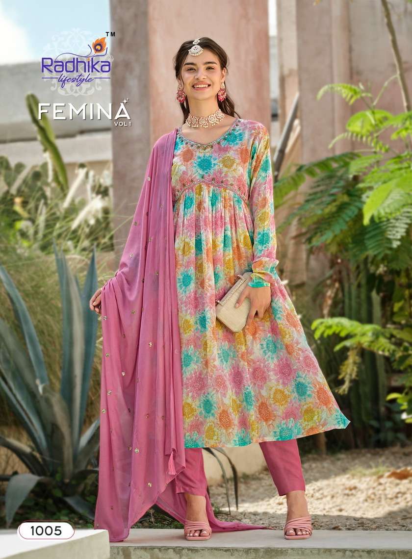 RADHIKA LIFE STYLE FEMINA vol -1 Kurti Wholesale catalog