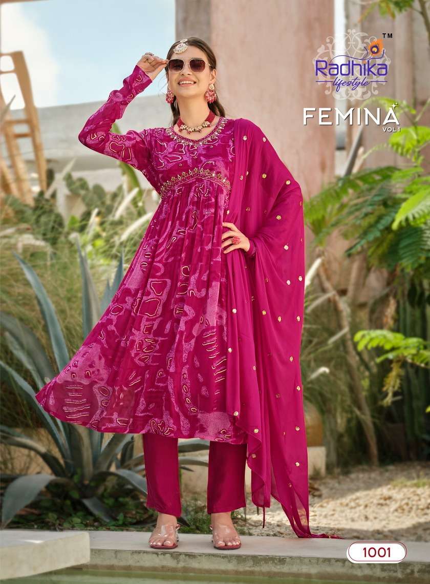 RADHIKA LIFE STYLE FEMINA vol -1 Kurti Wholesale catalog