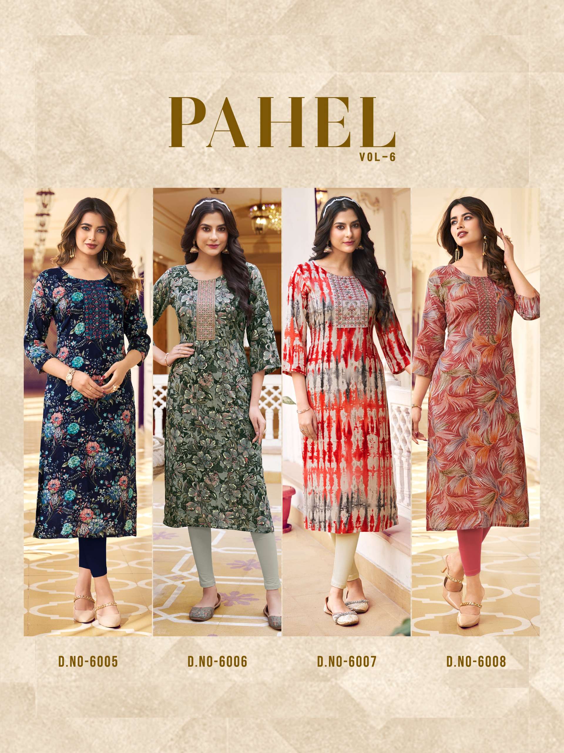 RADHIKA lifestyle PAHEL VOL 6 Kurti Wholesale catalog