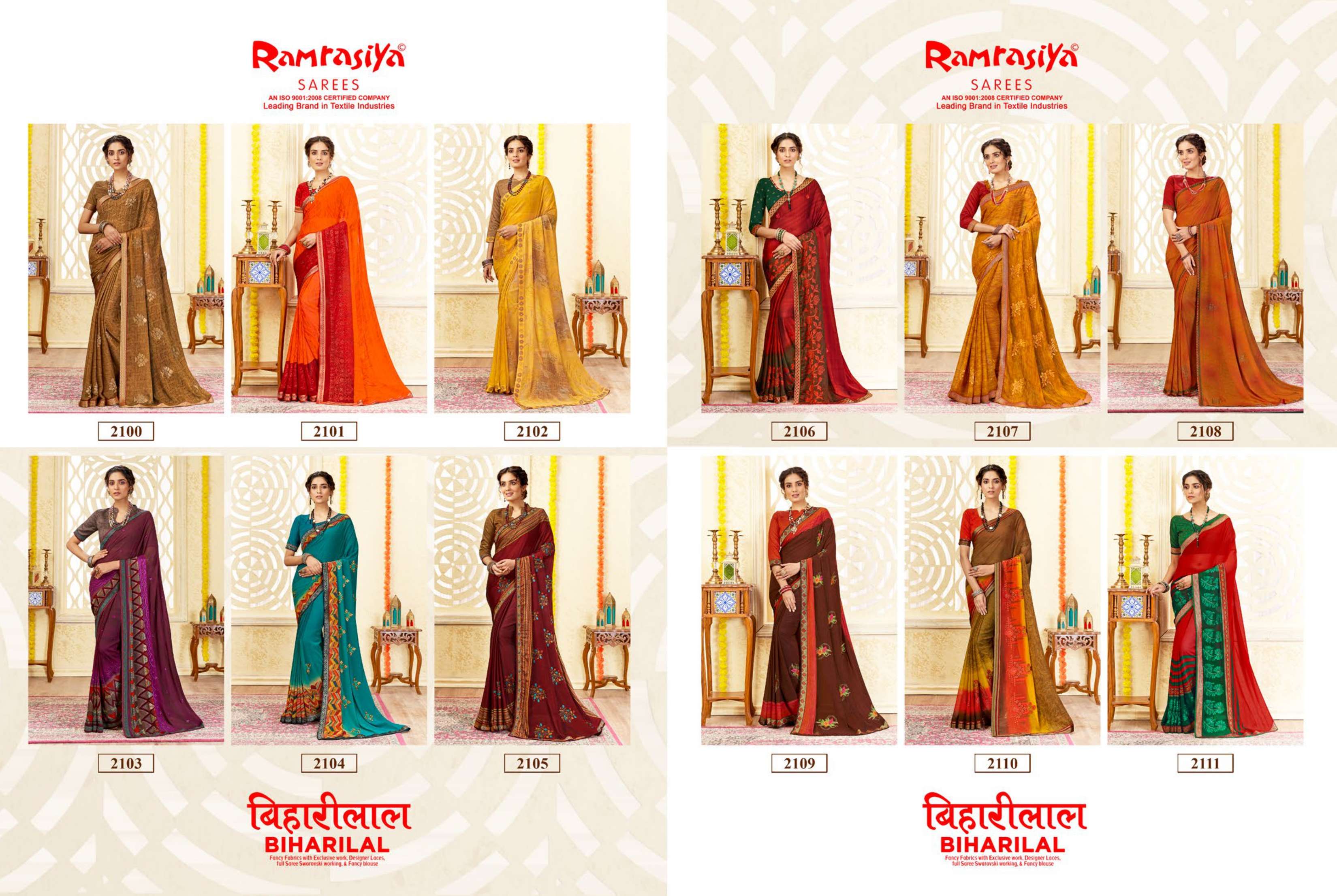 Ram Rasiya Biharilal Saree Wholesale catalog
