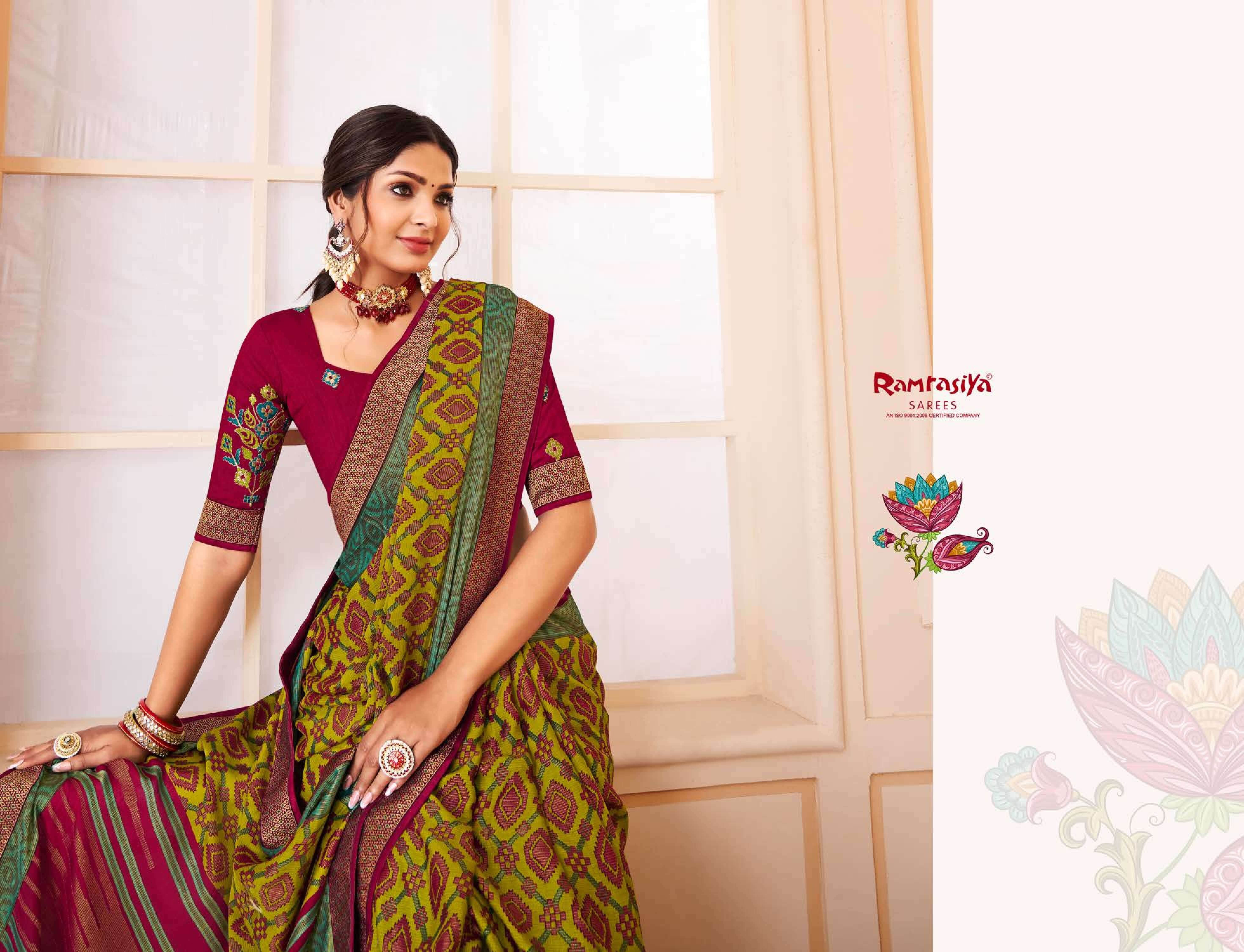 Ram Rasiya Mrignayani Saree Wholesale catalog