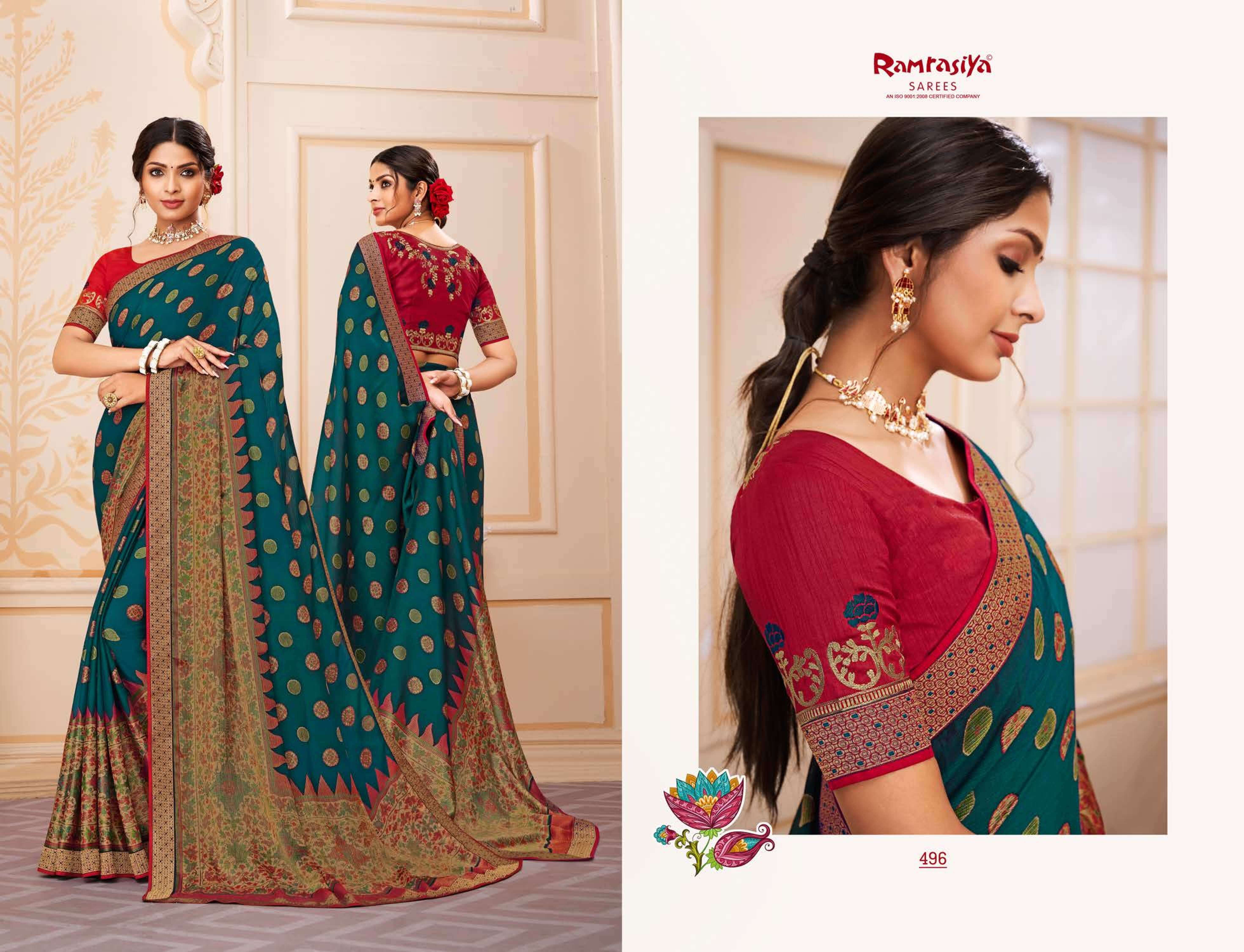 Ram Rasiya Mrignayani Saree Wholesale catalog