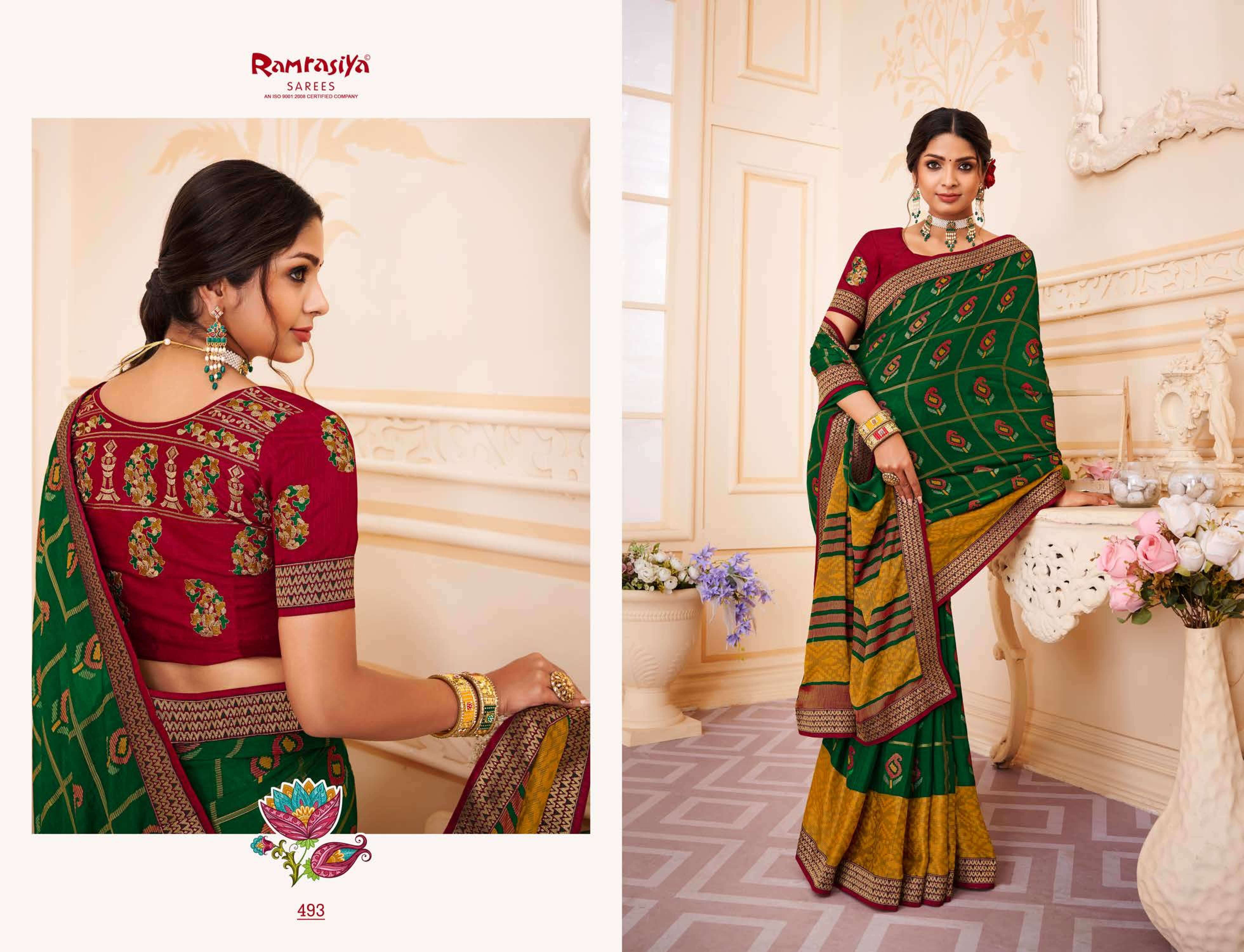 Ram Rasiya Mrignayani Saree Wholesale catalog
