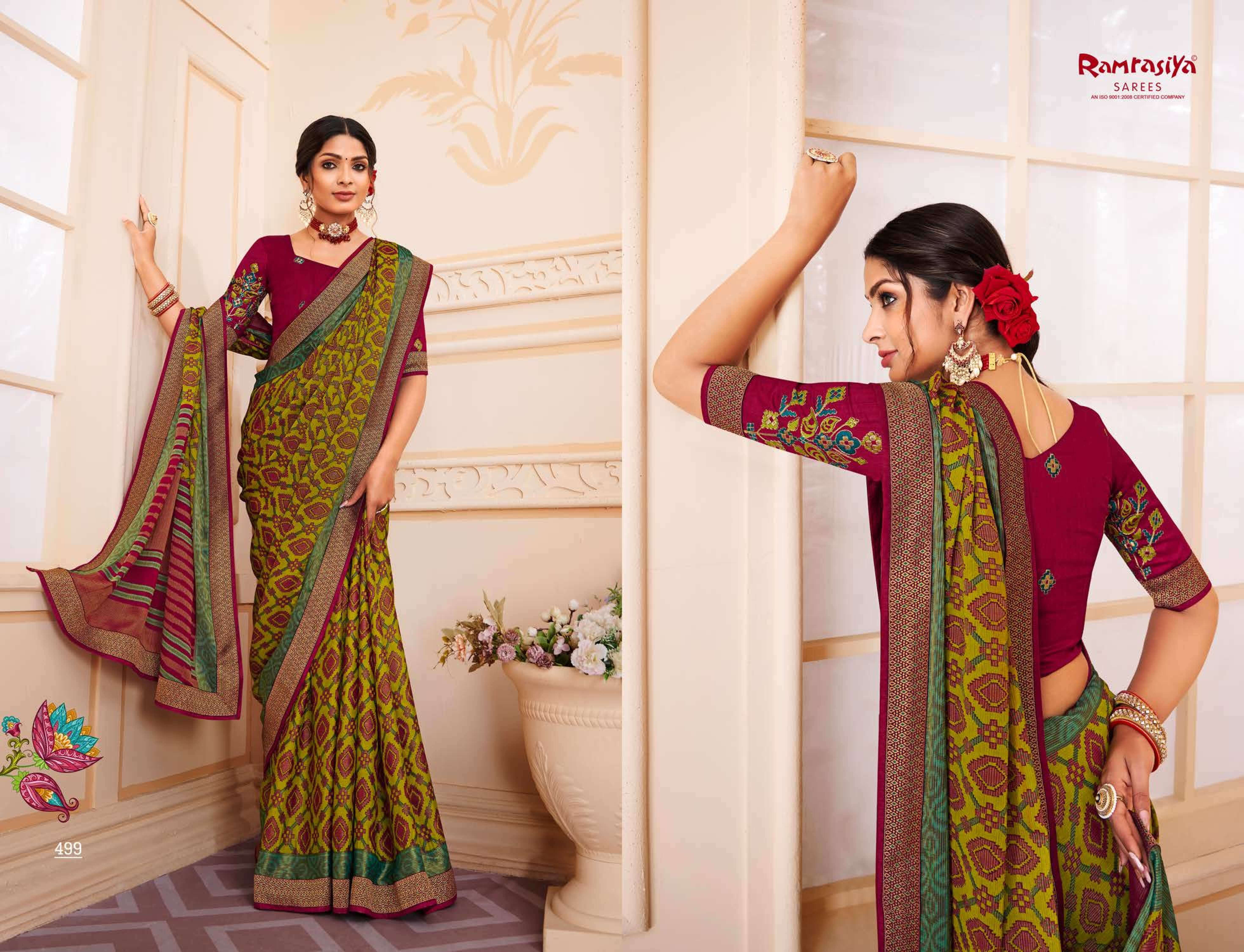 Ram Rasiya Mrignayani Saree Wholesale catalog