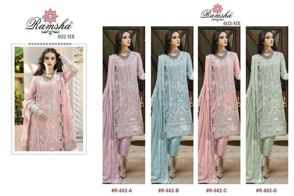 Ramsha R 602 Pakistani Suits Wholesale catalog