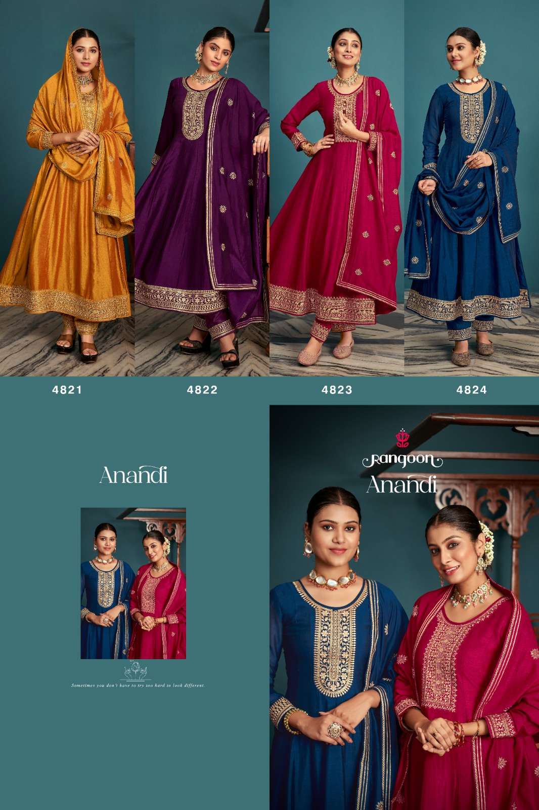 RANGOON ANANDI Kurti Wholesale catalog