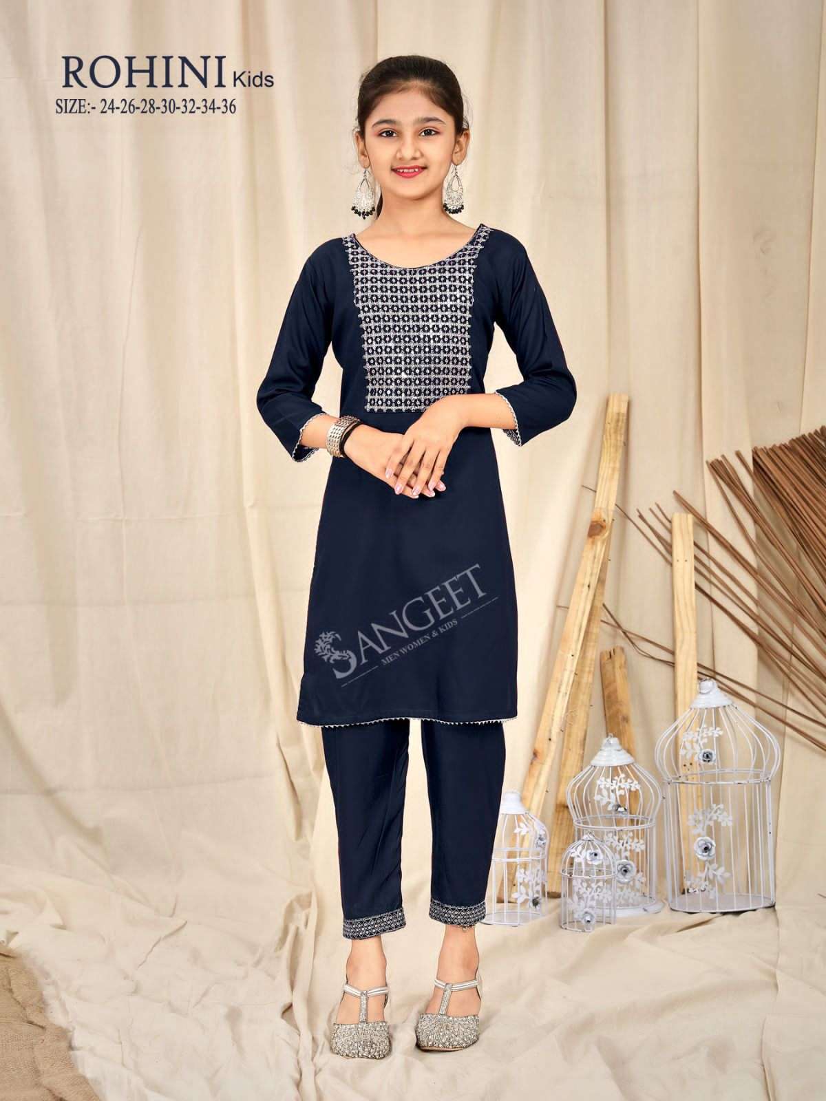 ROHINI RAYON EMBROIDERY SEQUENCE WORK Kurti Wholesale catalog