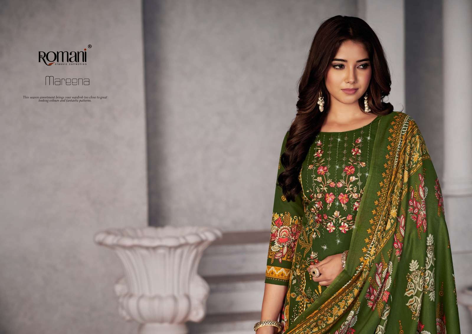 Romani Mareena Vol 17 Cotton Dress Material Wholesale catalog 