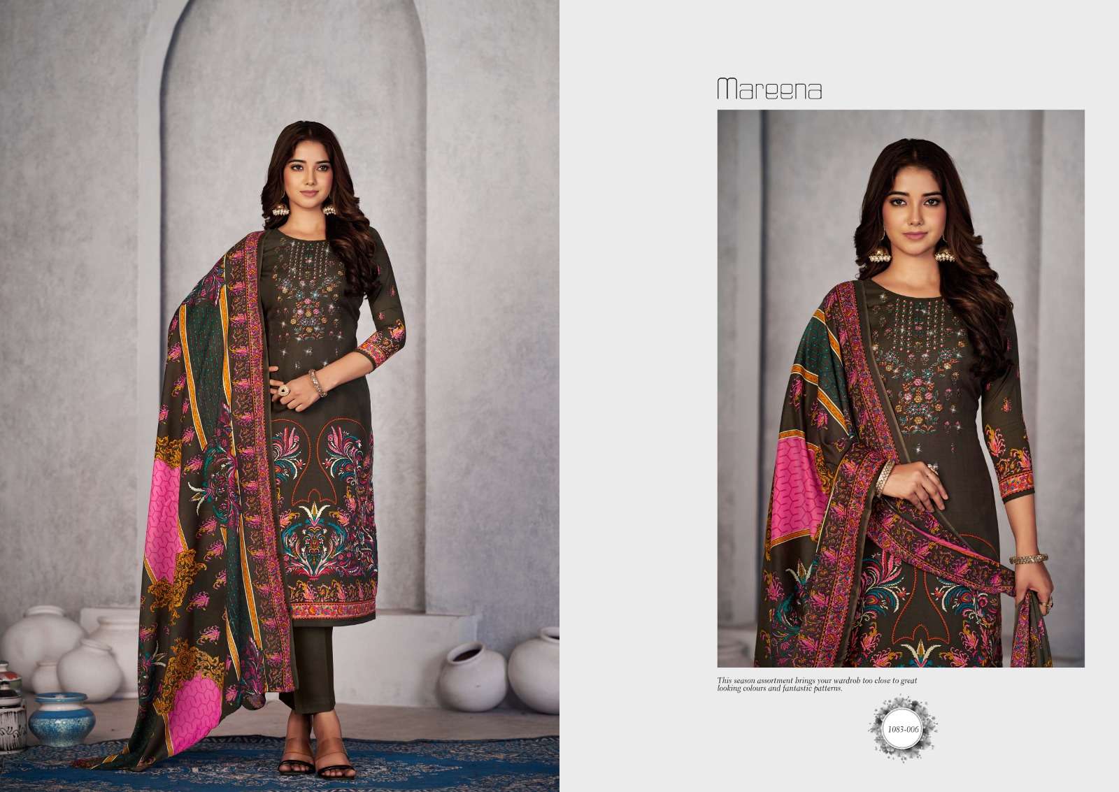 Romani Mareena Vol 17 Cotton Dress Material Wholesale catalog 