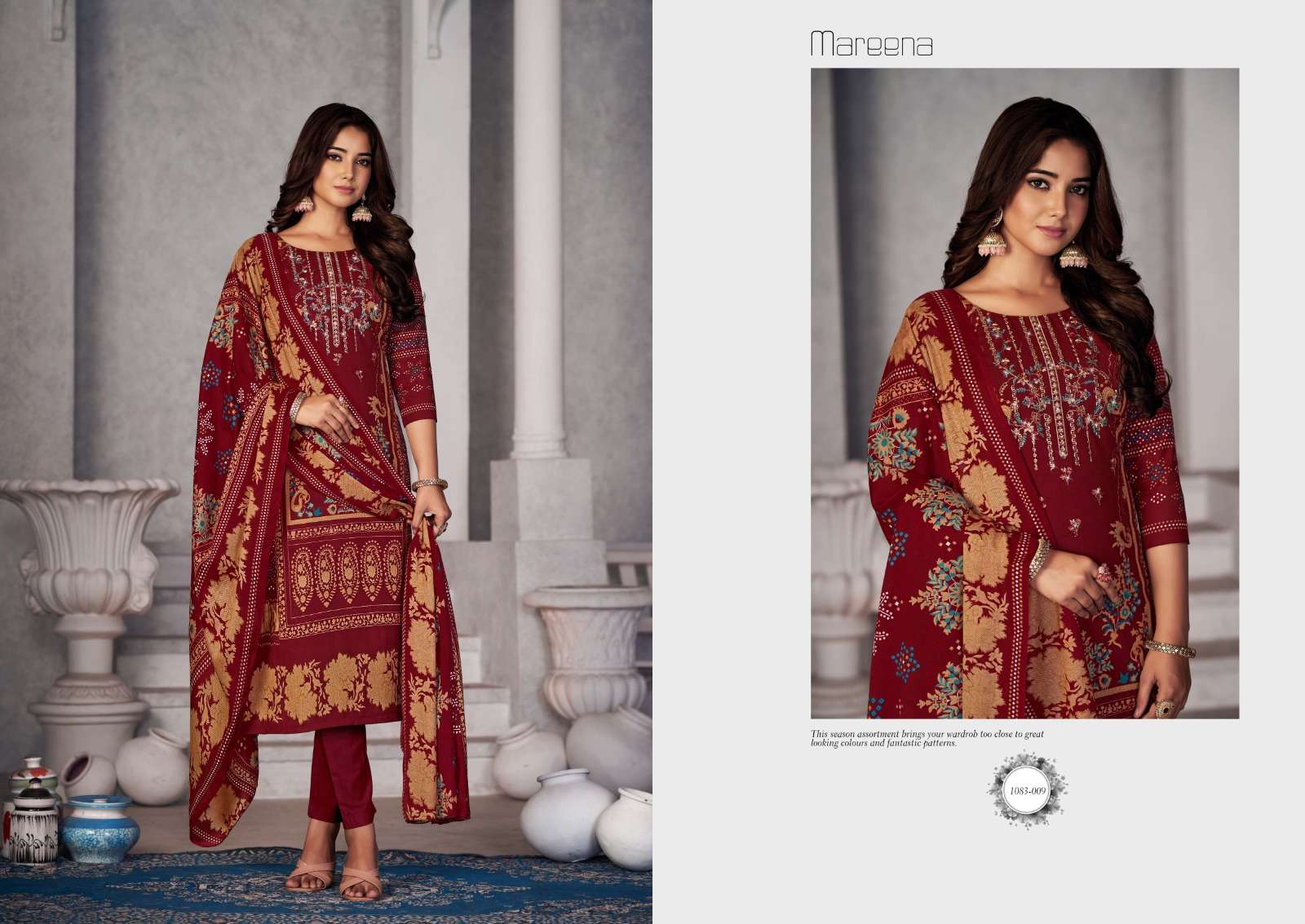 Romani Mareena Vol 17 Cotton Dress Material Wholesale catalog 
