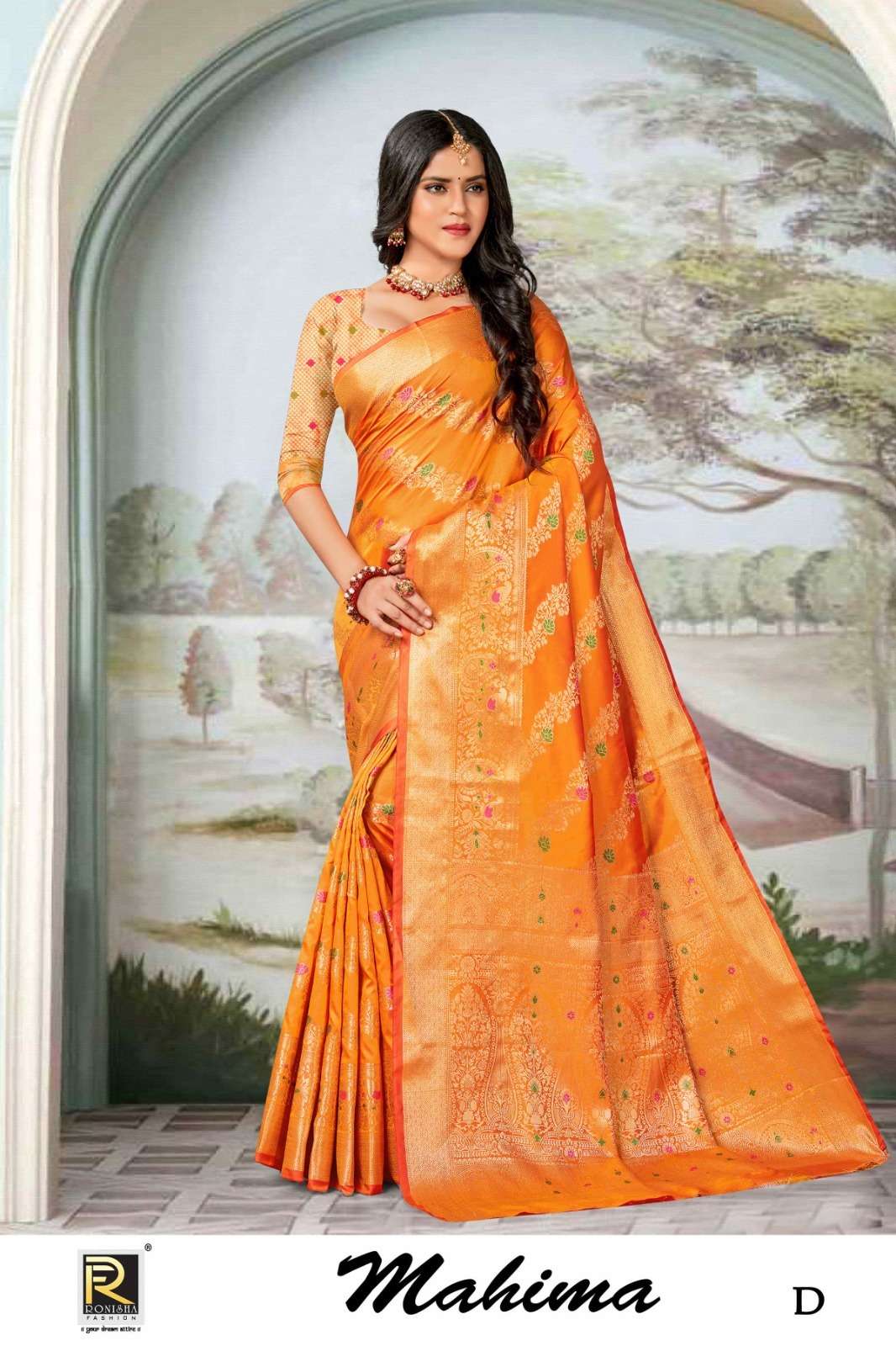 Ronisha Mahima Banarasi Silk Saree Wholesale catalog