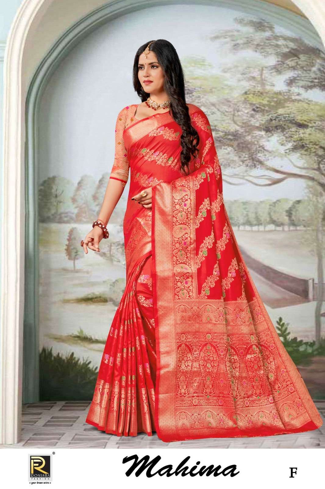 Ronisha Mahima Banarasi Silk Saree Wholesale catalog