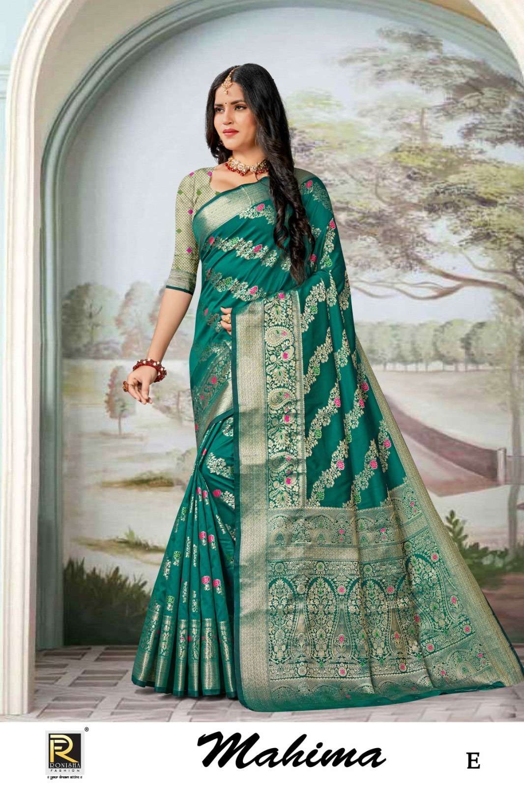 Ronisha Mahima Banarasi Silk Saree Wholesale catalog