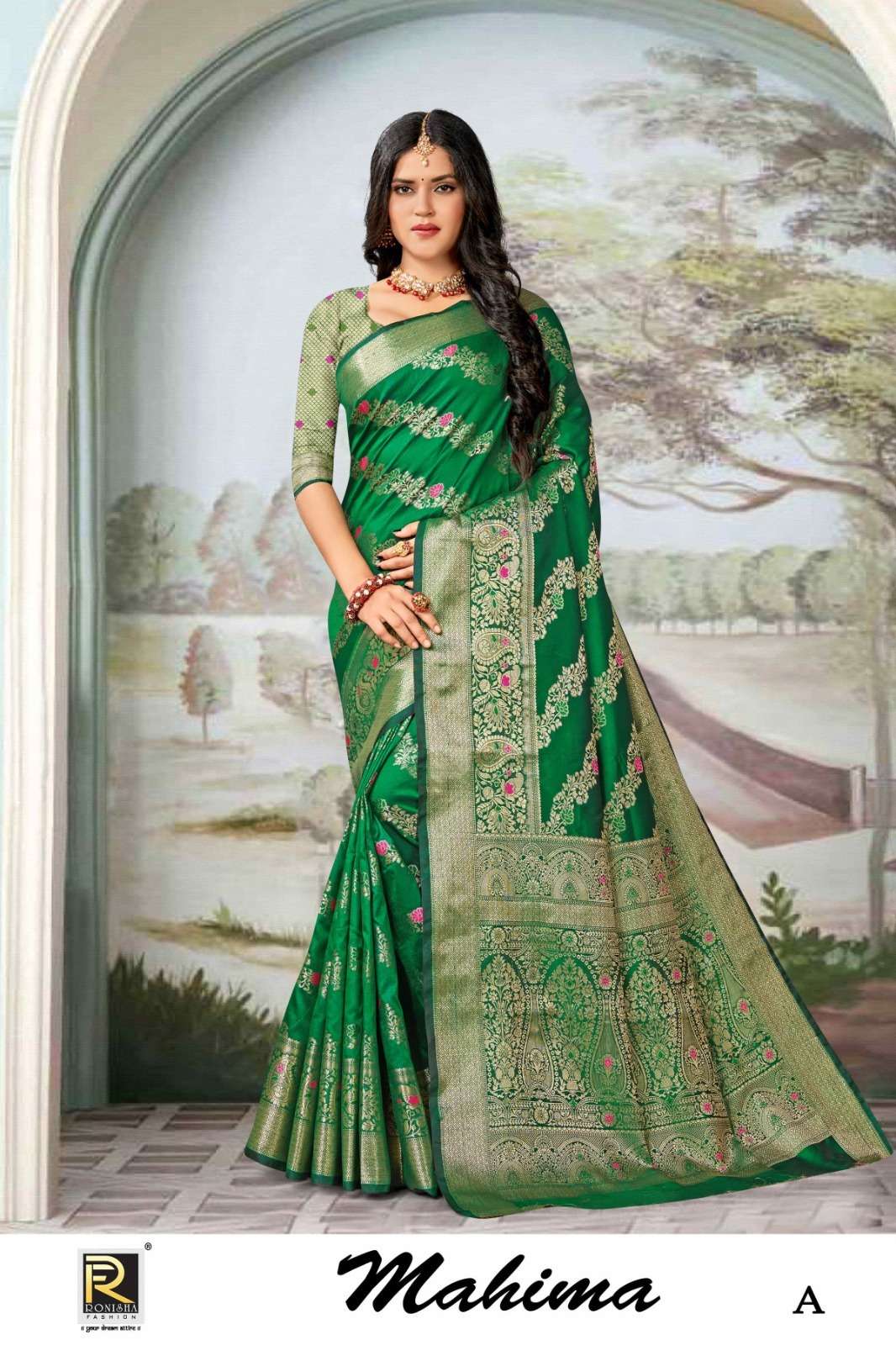 Ronisha Mahima Banarasi Silk Saree Wholesale catalog