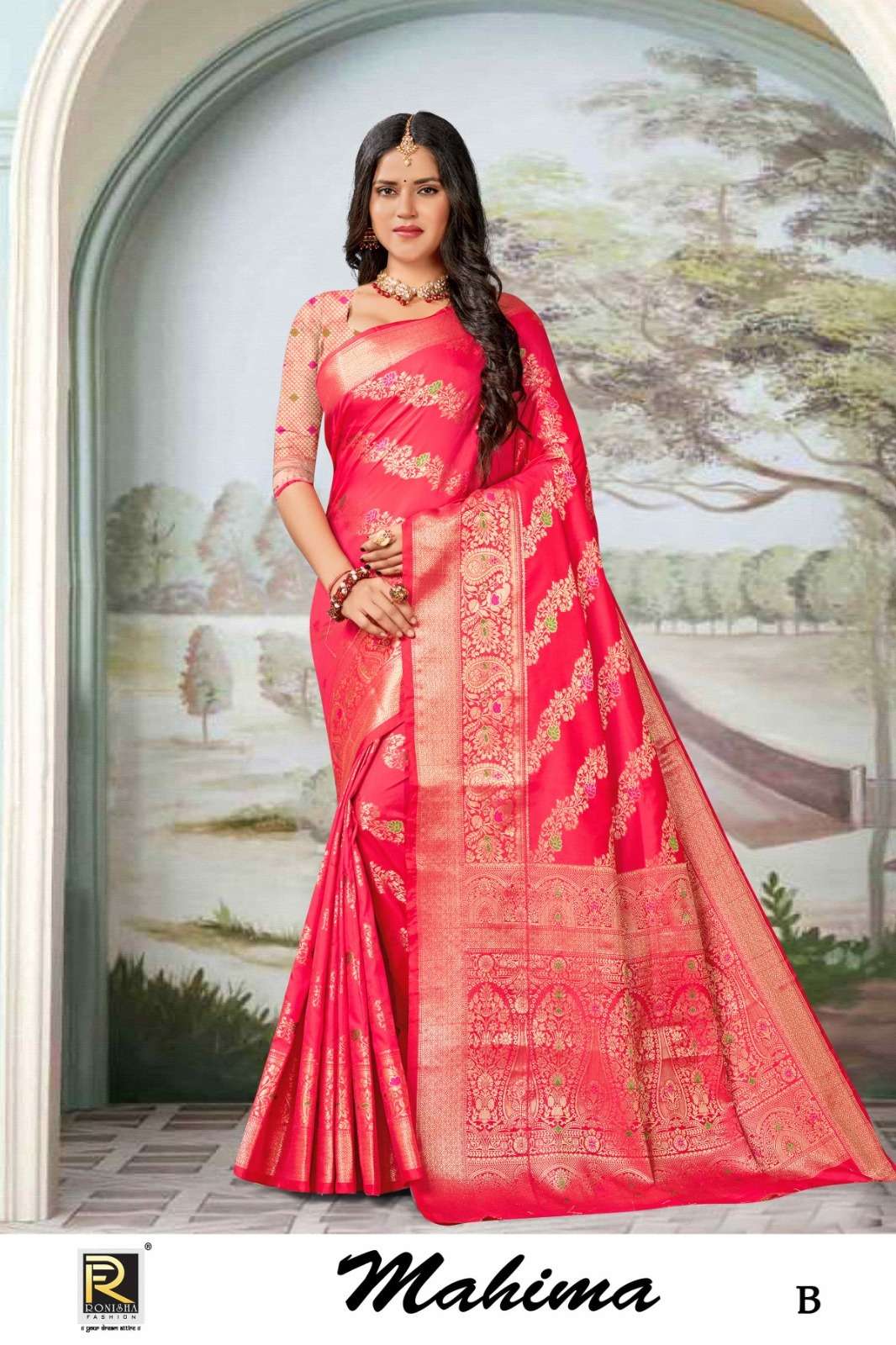 Ronisha Mahima Banarasi Silk Saree Wholesale catalog
