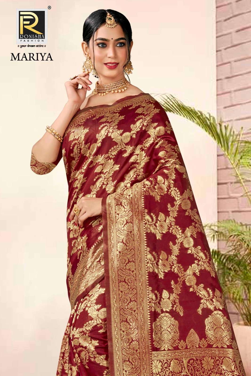 Ronisha Mariya  banarasi Silk Saree Wholesale catalog