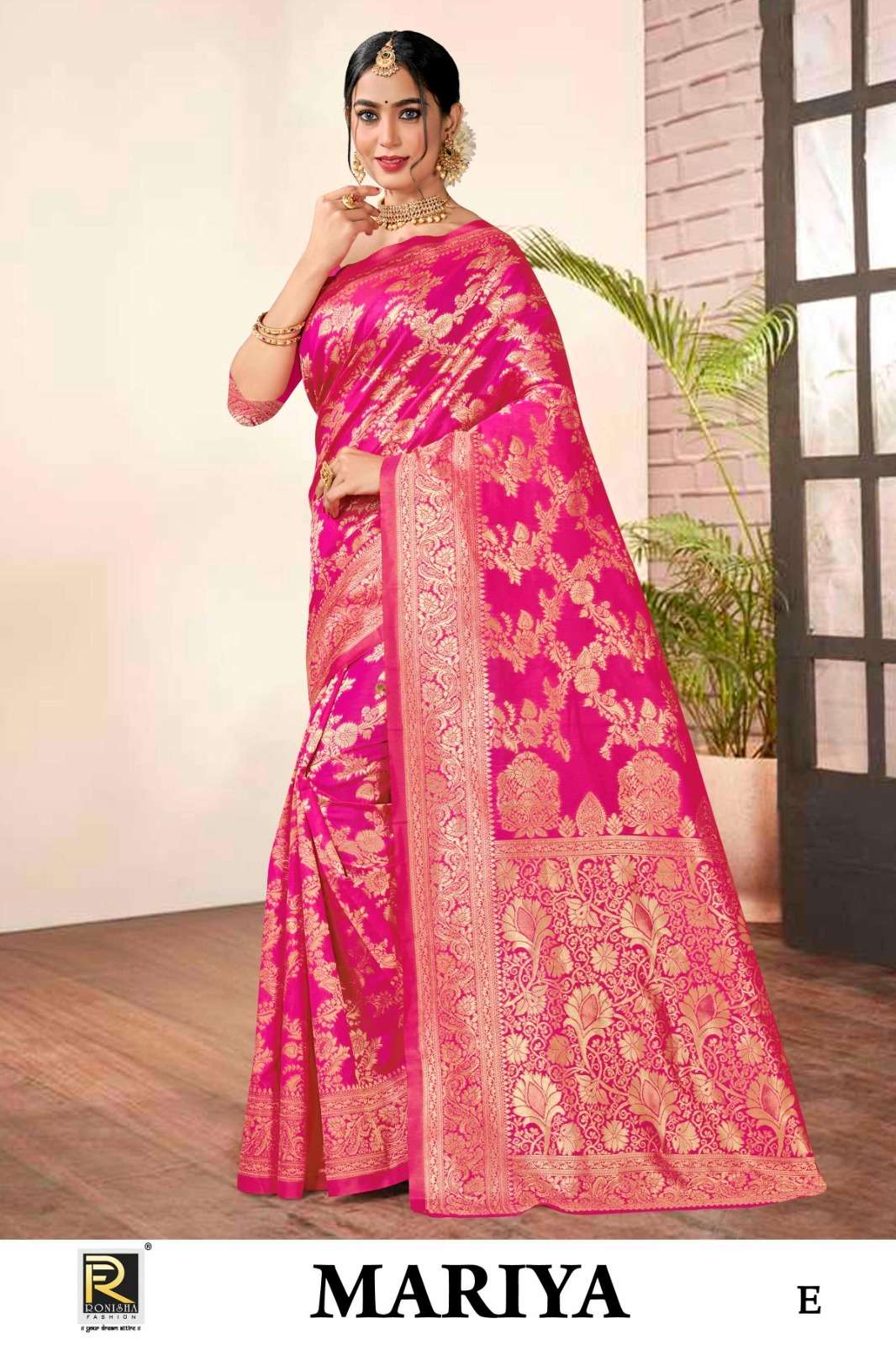 Ronisha Mariya  banarasi Silk Saree Wholesale catalog
