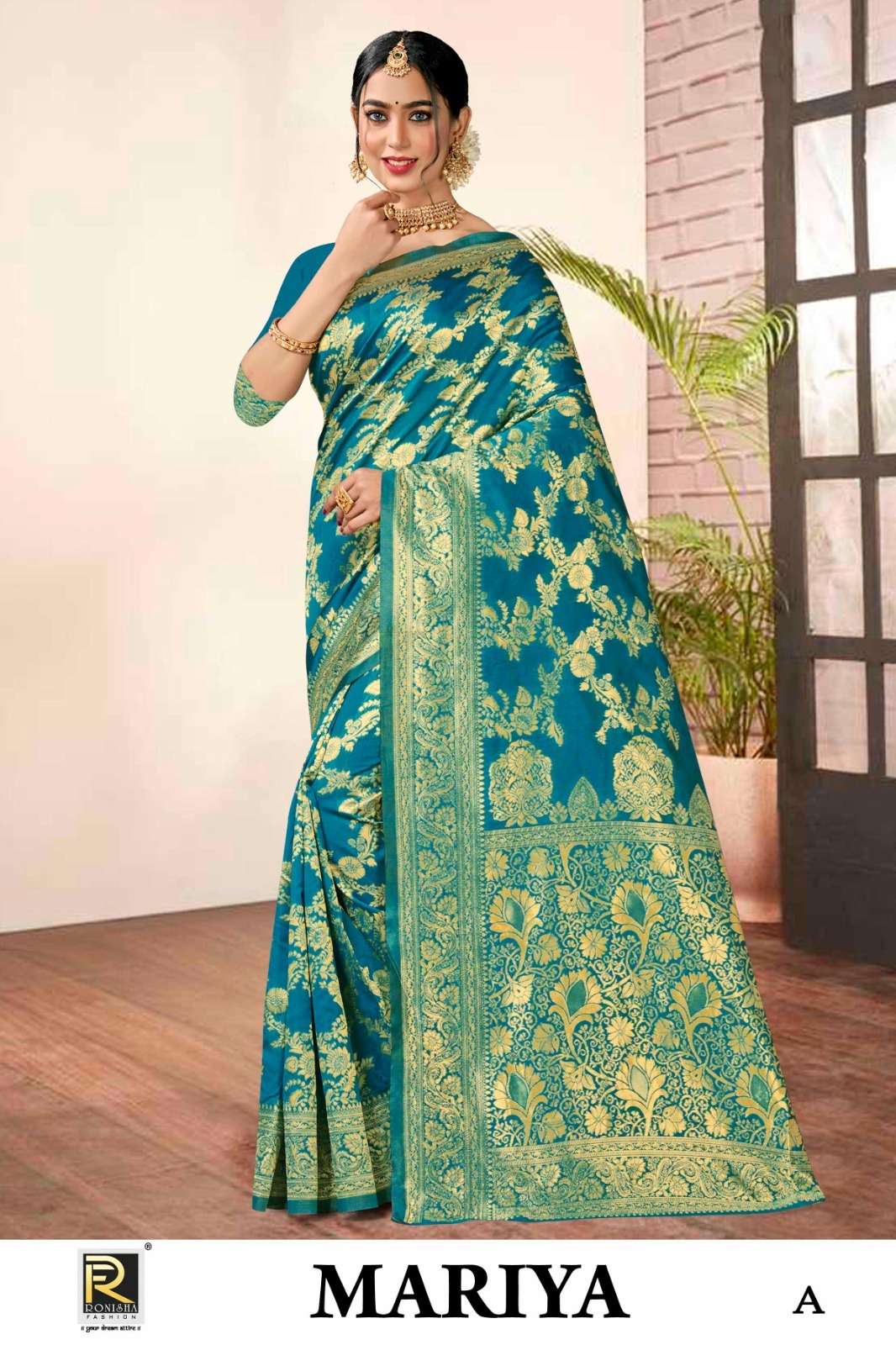 Ronisha Mariya  banarasi Silk Saree Wholesale catalog