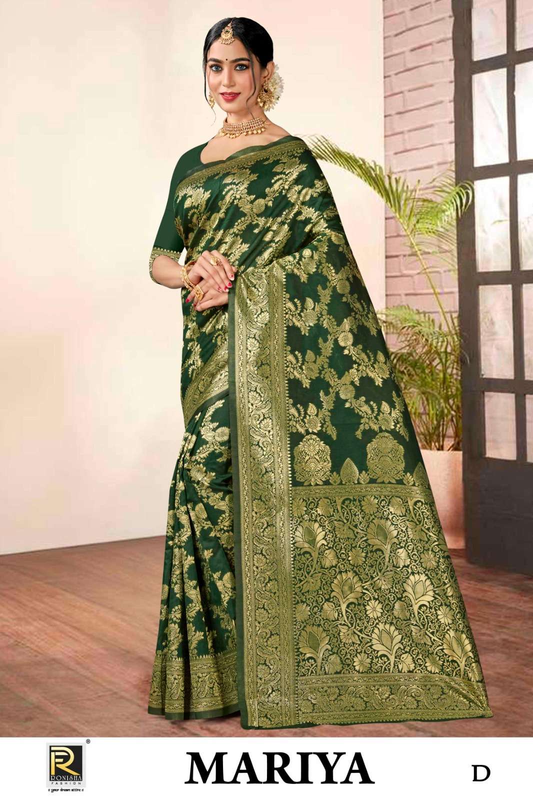 Ronisha Mariya  banarasi Silk Saree Wholesale catalog
