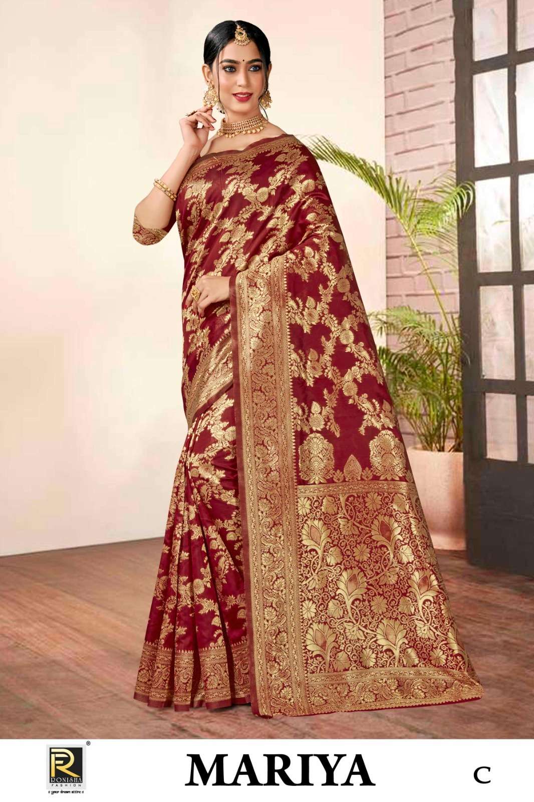 Ronisha Mariya  banarasi Silk Saree Wholesale catalog