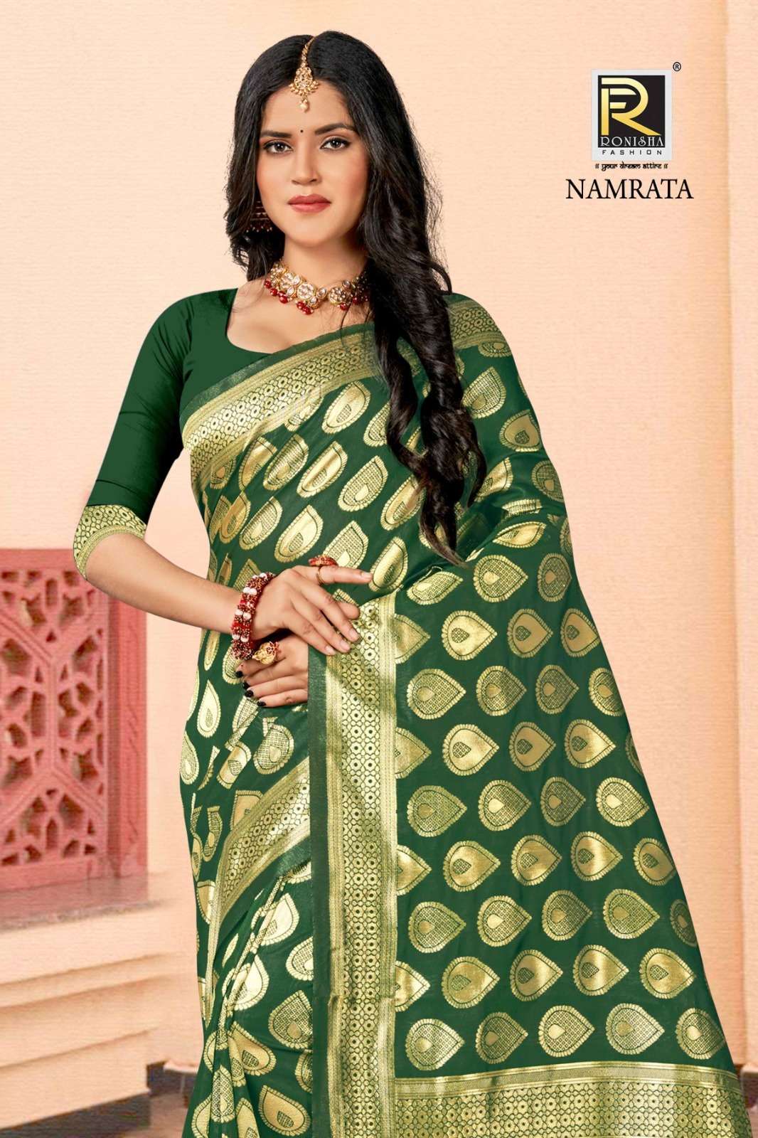 Ronisha Namrata  banarasi Silk Saree Wholesale catalog