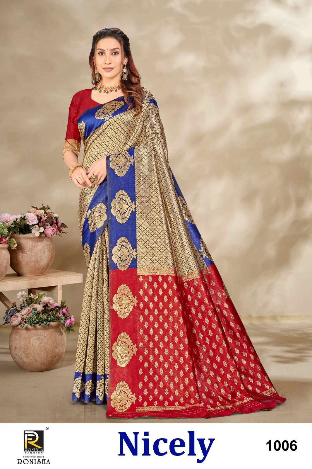 Ronisha Nicely  Banarasi Silk Saree Wholesale catalog