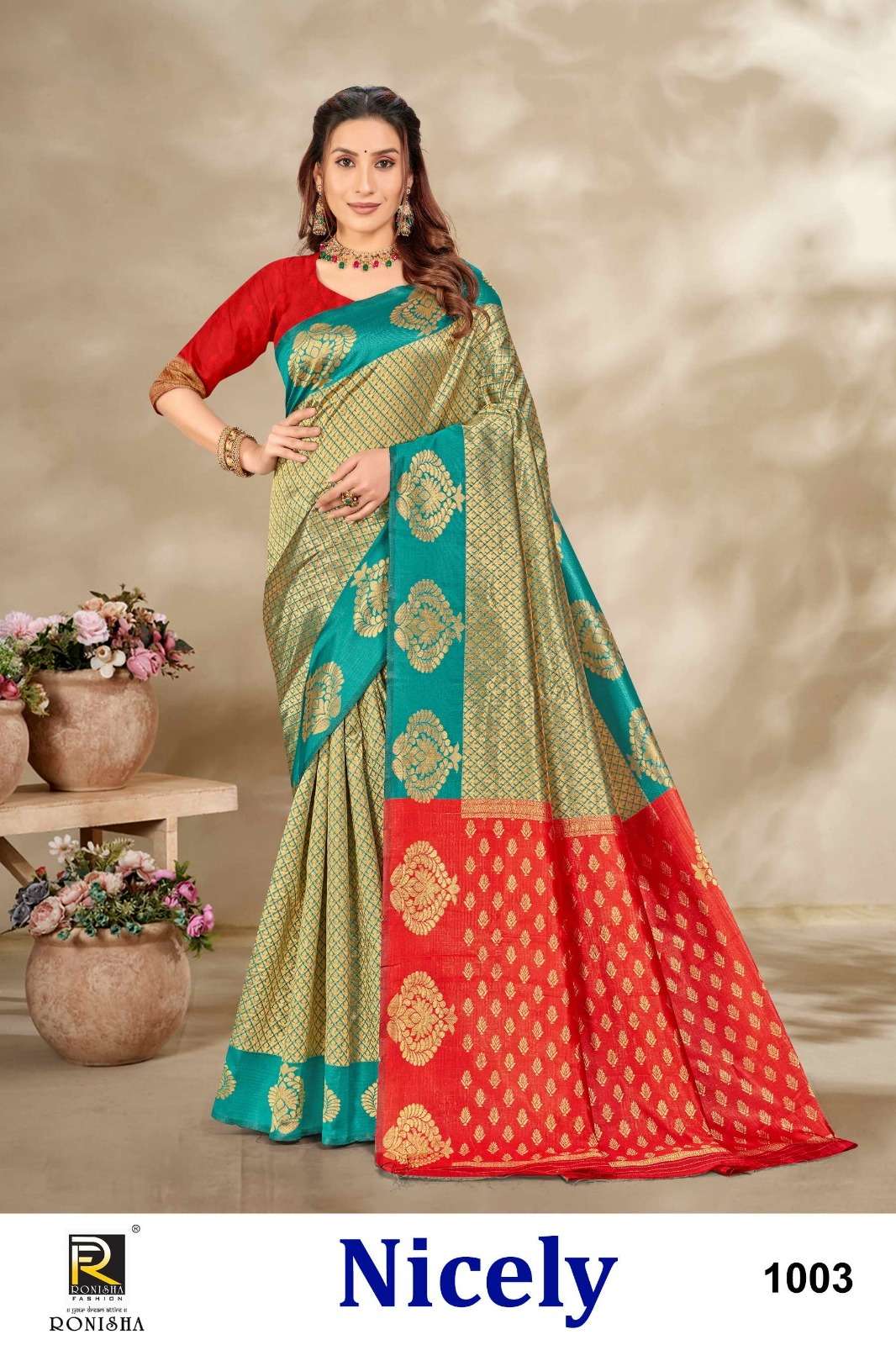 Ronisha Nicely  Banarasi Silk Saree Wholesale catalog
