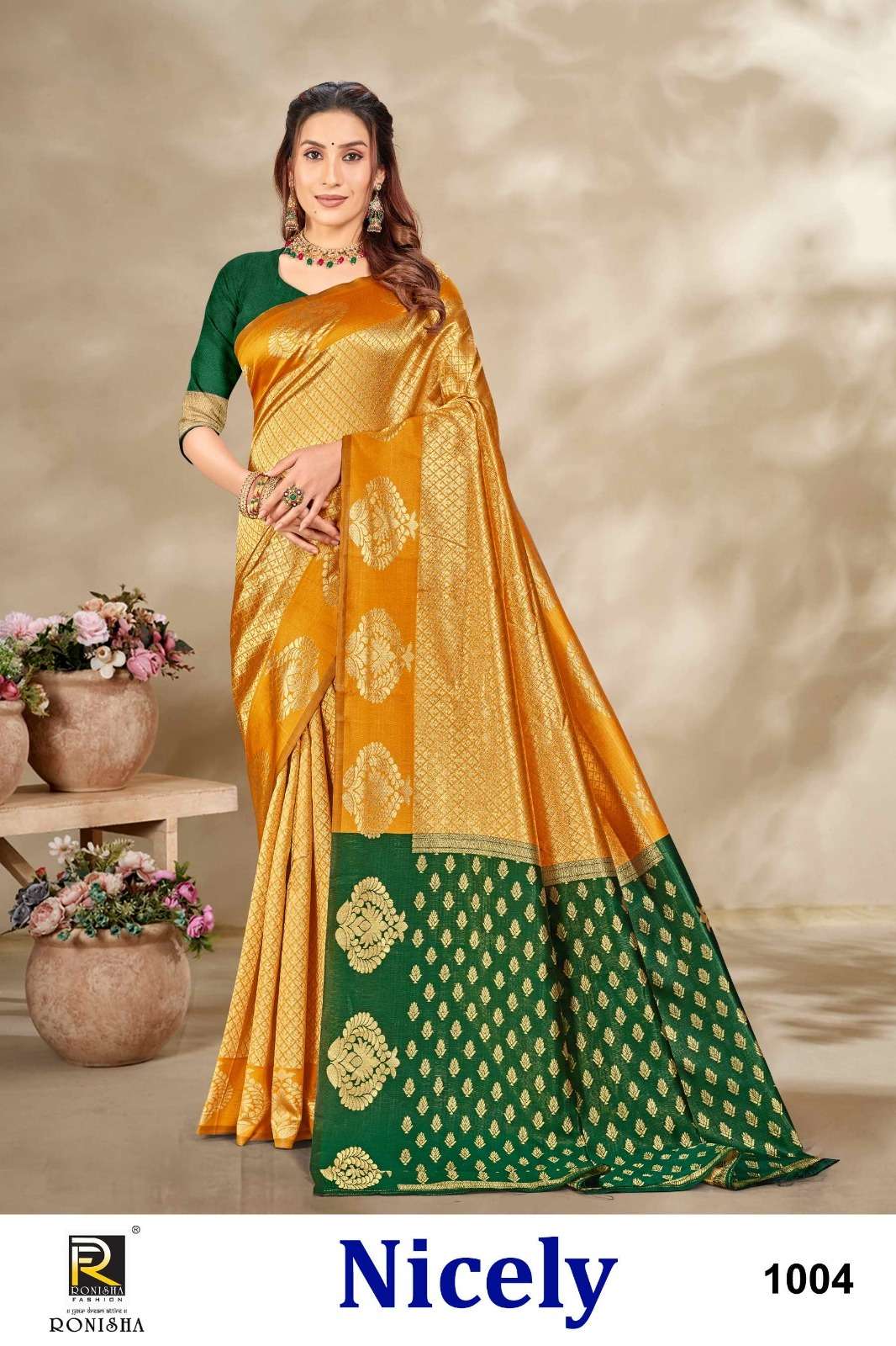 Ronisha Nicely  Banarasi Silk Saree Wholesale catalog