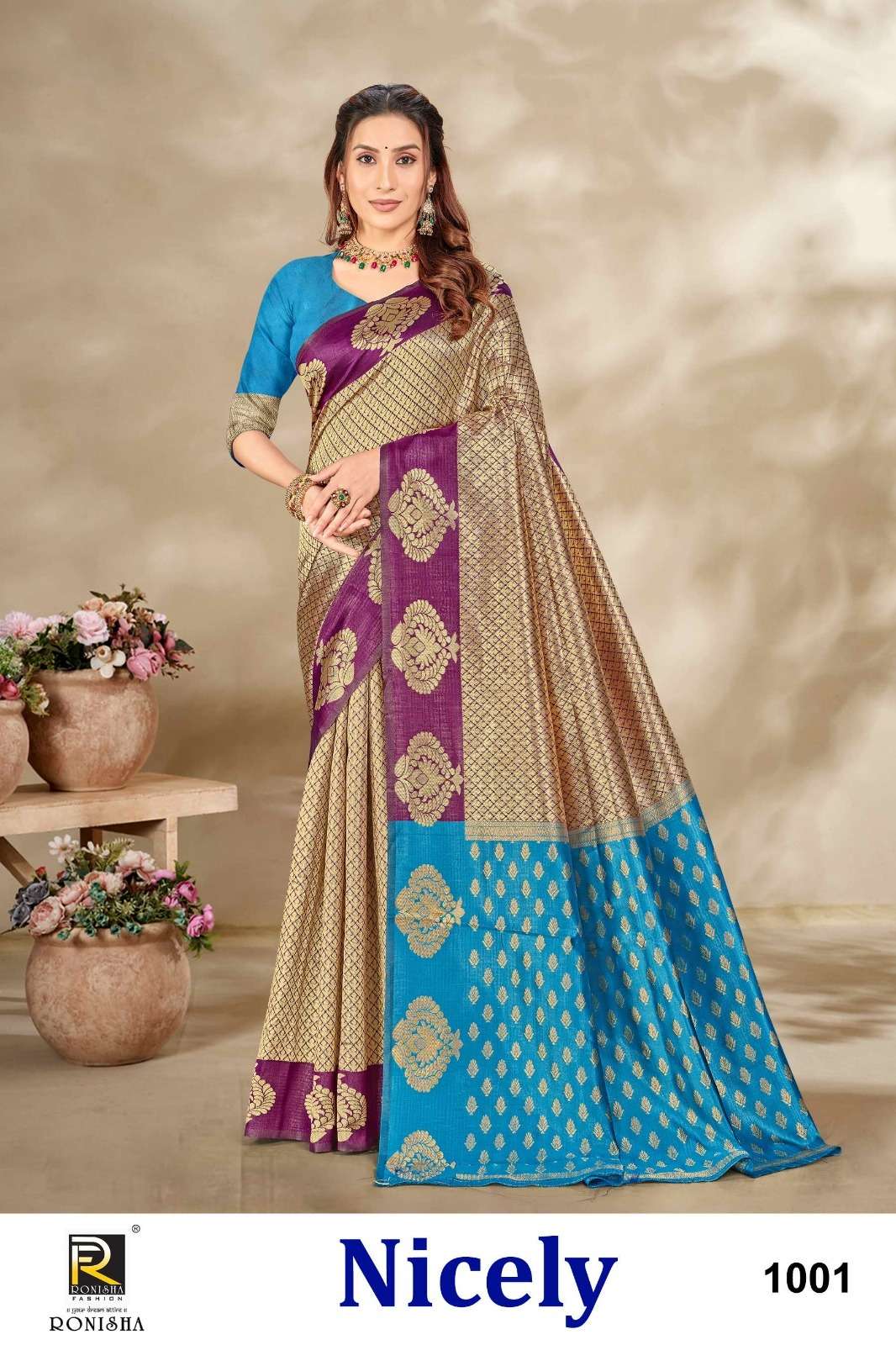 Ronisha Nicely  Banarasi Silk Saree Wholesale catalog