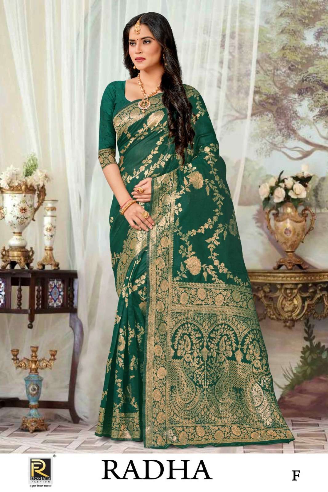 Ronisha Radha banarasi Silk Saree  Wholesale catalog
