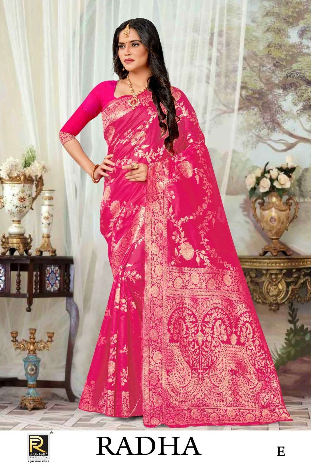 Ronisha Radha banarasi Silk Saree  Wholesale catalog