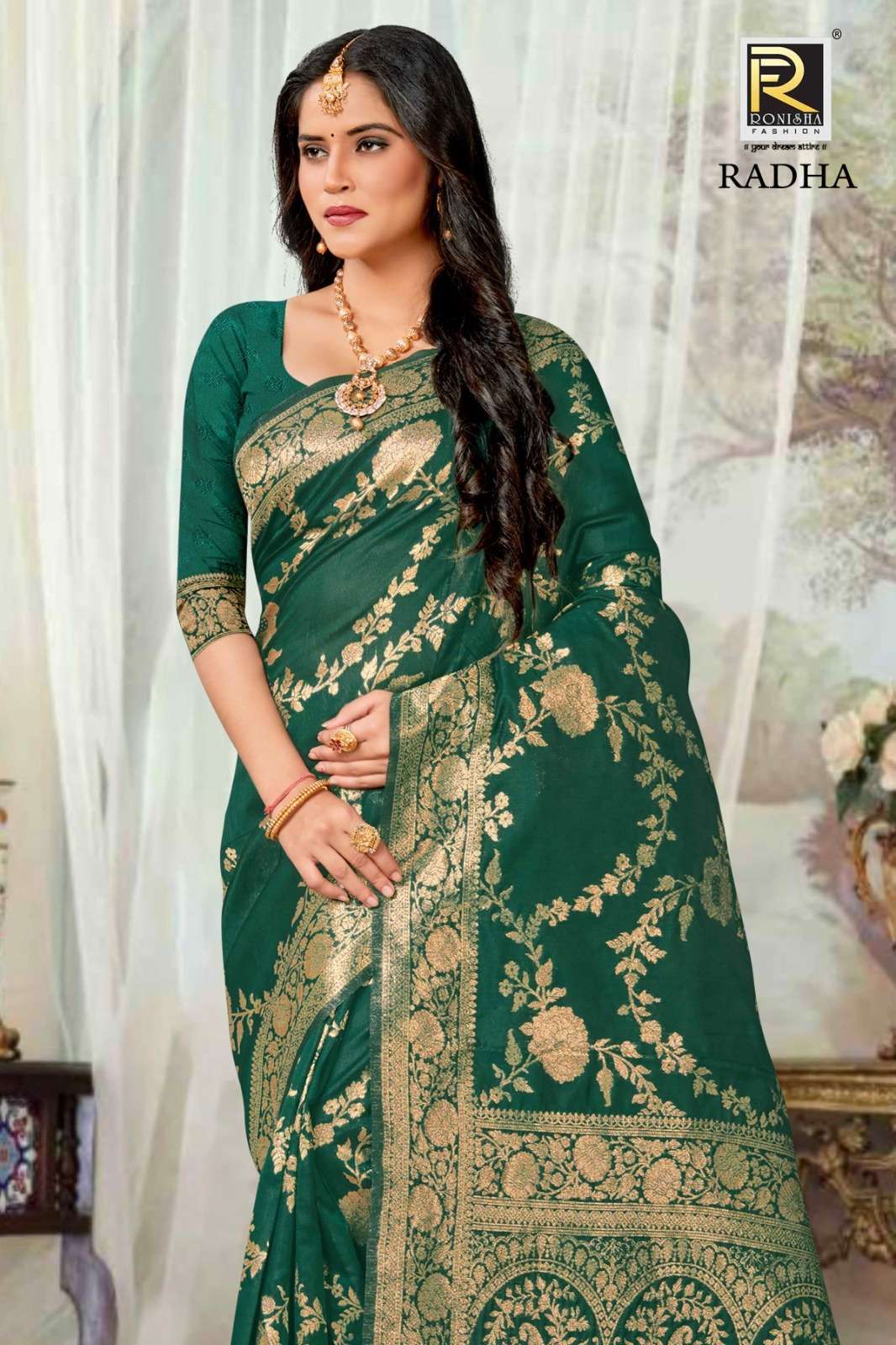 Ronisha Radha banarasi Silk Saree  Wholesale catalog