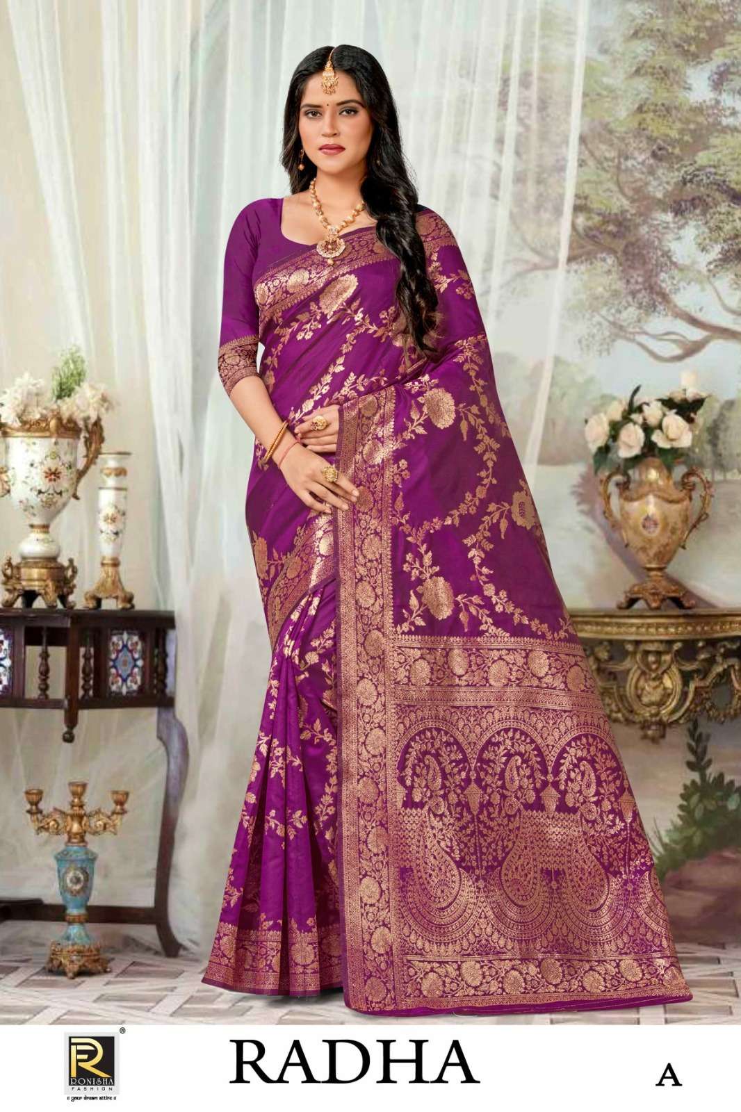Ronisha Radha banarasi Silk Saree  Wholesale catalog