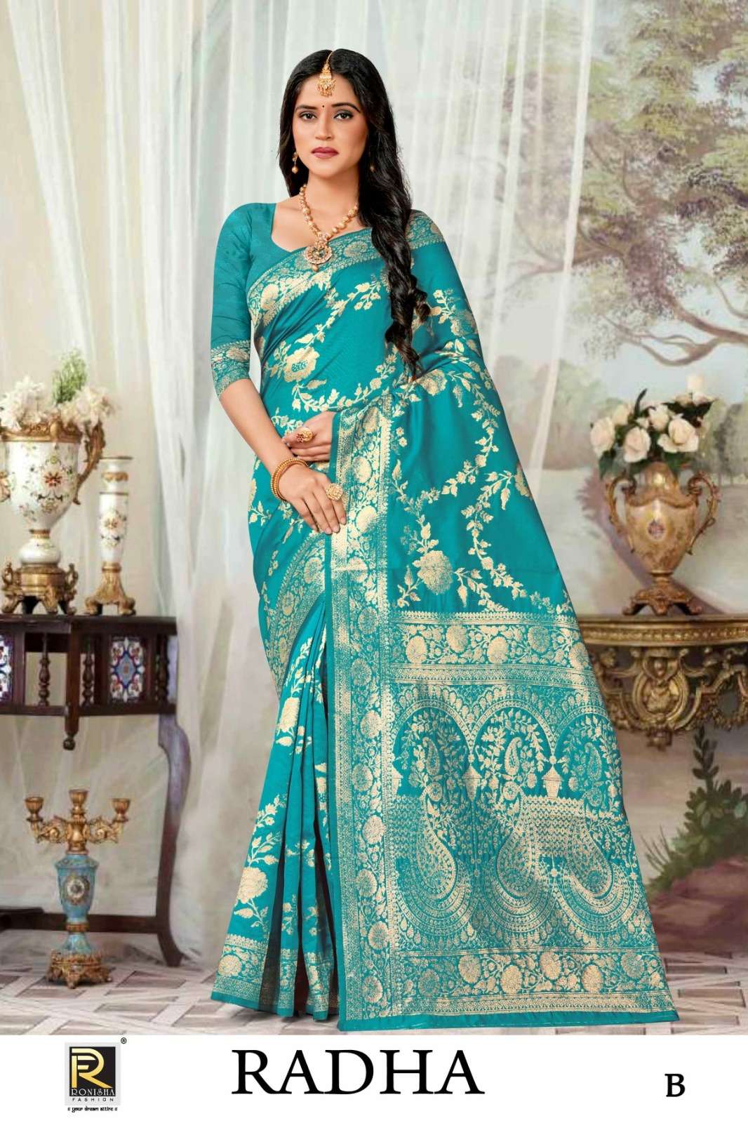 Ronisha Radha banarasi Silk Saree  Wholesale catalog