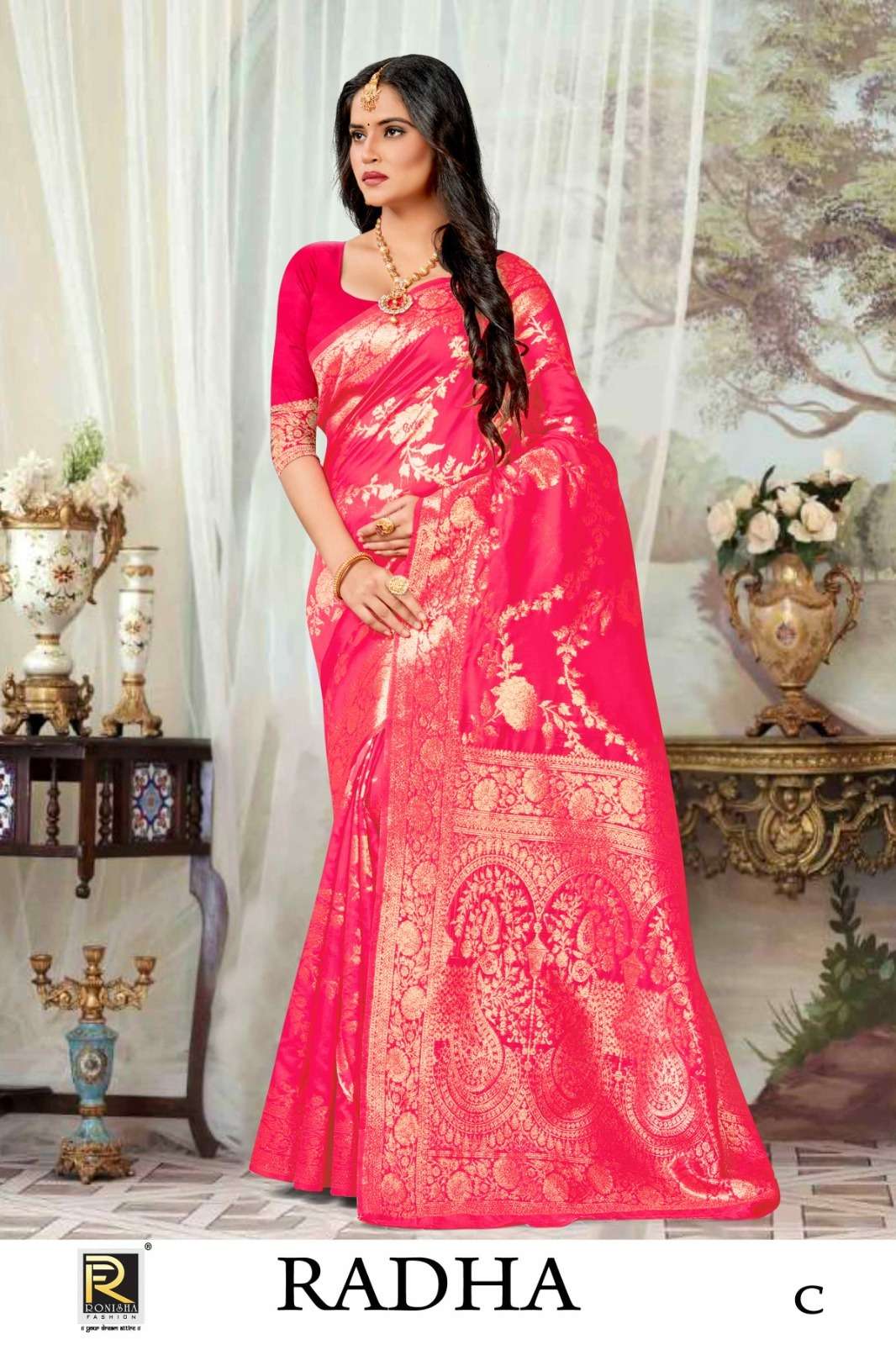 Ronisha Radha banarasi Silk Saree  Wholesale catalog