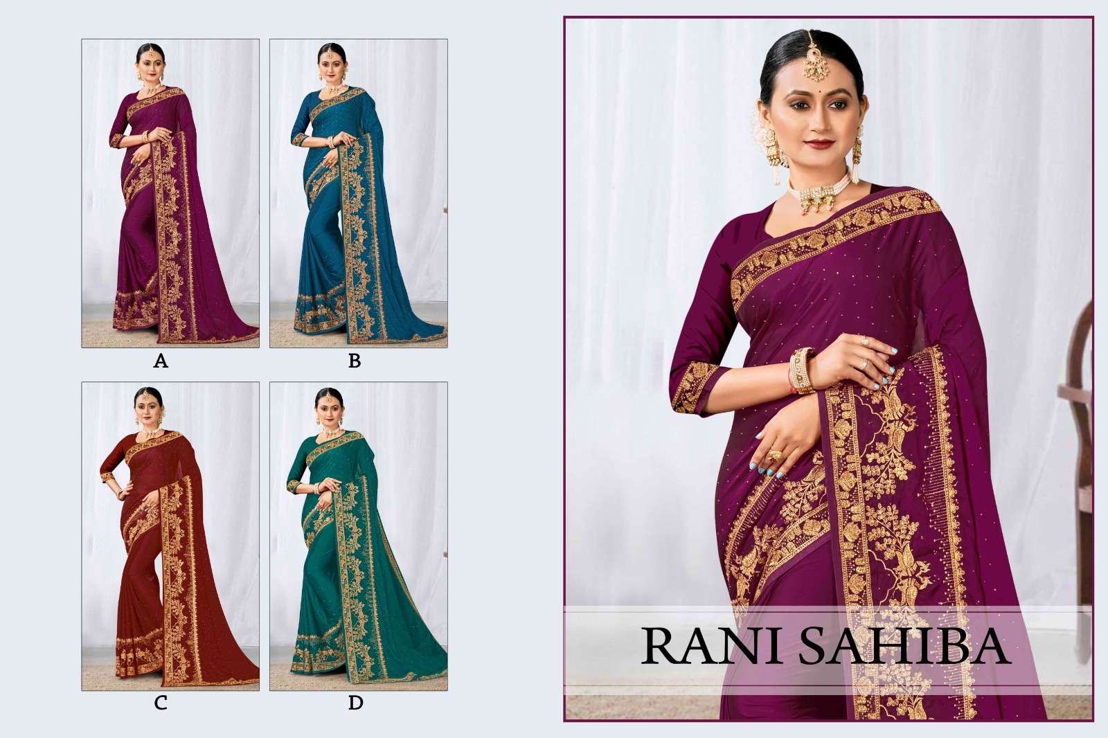 Ronisha RANI SAHIBA Designer Saree Wholesale catalog 