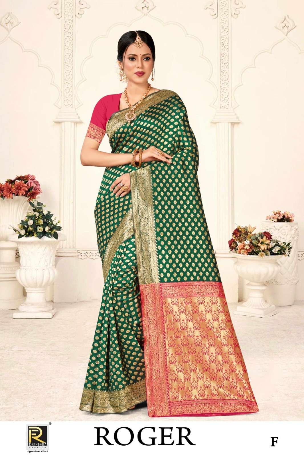 Ronisha Roger Banarasi Silk Saree Wholesale catalog