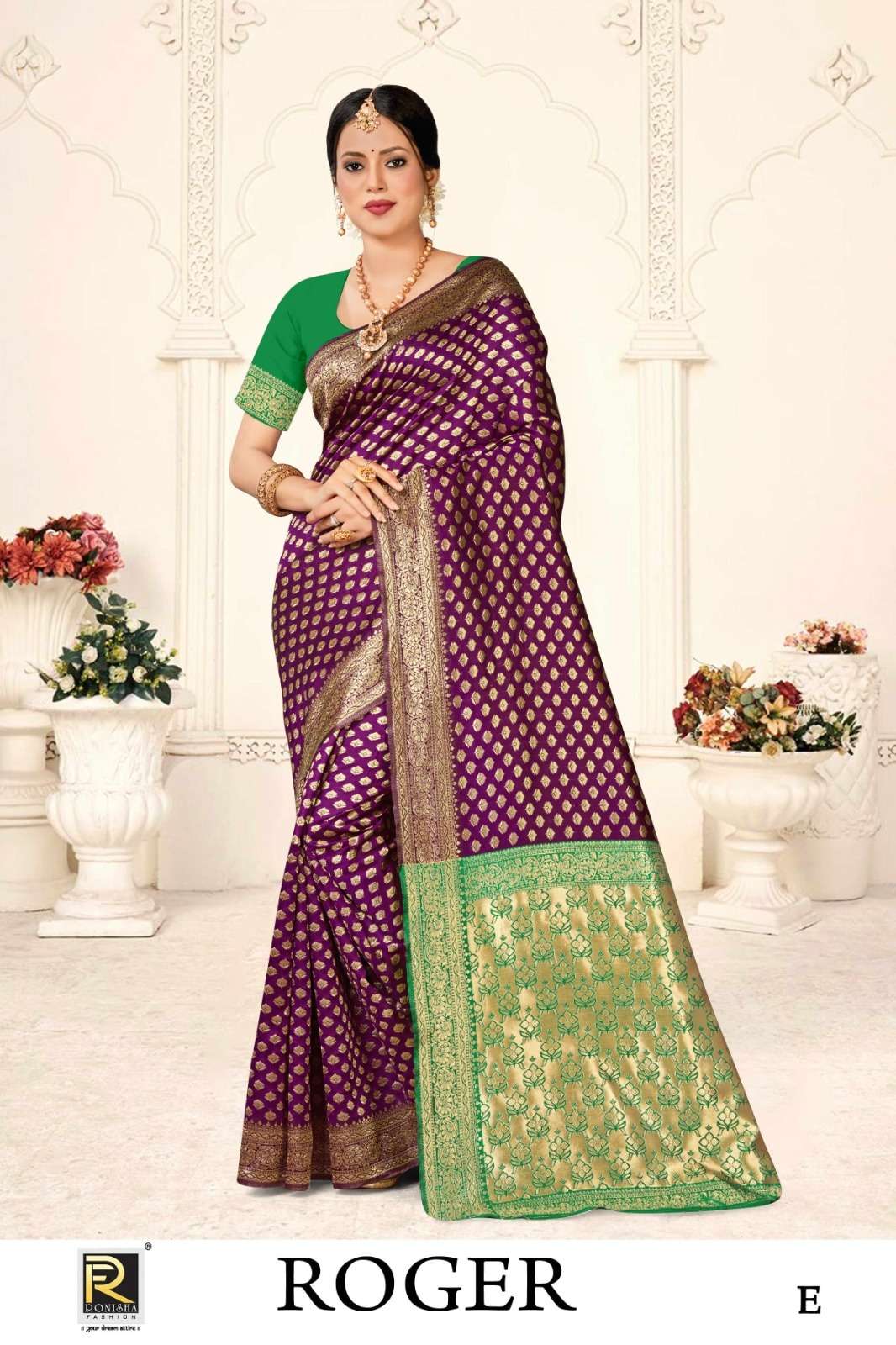 Ronisha Roger Banarasi Silk Saree Wholesale catalog