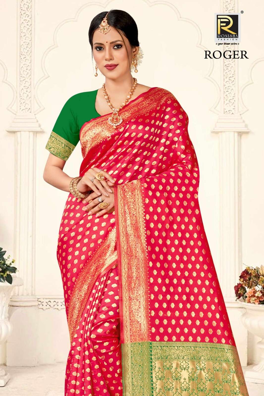 Ronisha Roger Banarasi Silk Saree Wholesale catalog