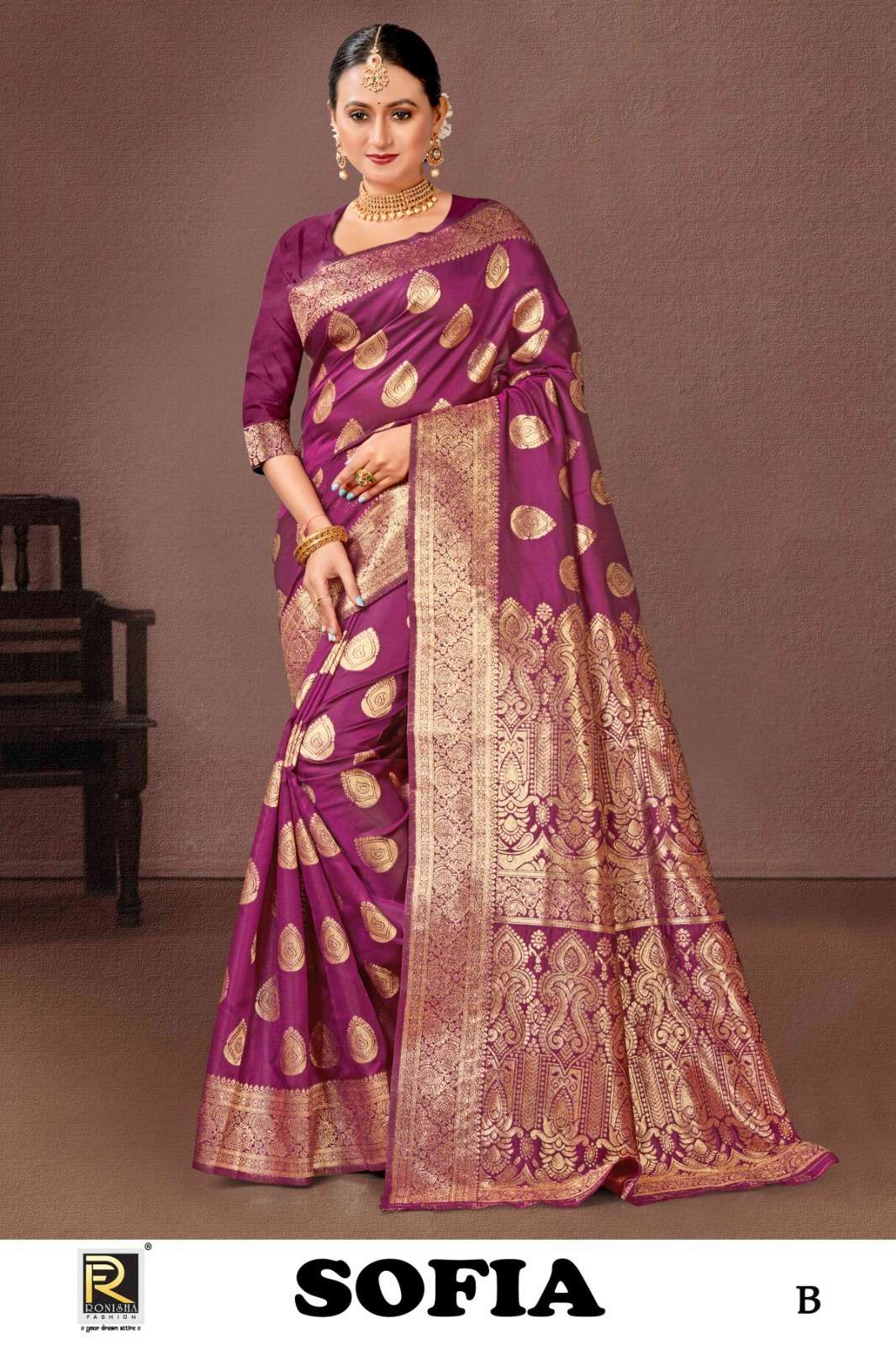 Ronisha Sofia Banarasi Silk Saree Wholesale catalog