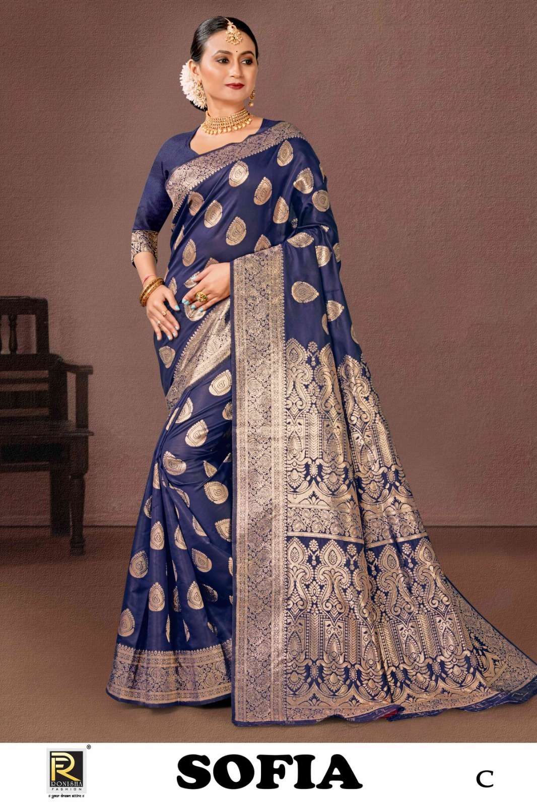 Ronisha Sofia Banarasi Silk Saree Wholesale catalog