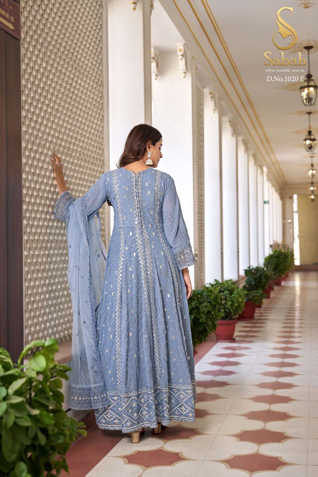 Sabah Ruhani Faux Georgette Designer Salwar Suits Wholesale catalog
