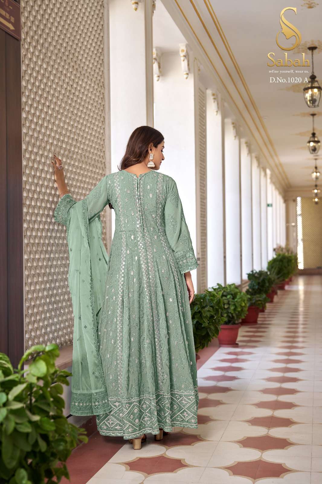 Sabah Ruhani Faux Georgette Designer Salwar Suits Wholesale catalog