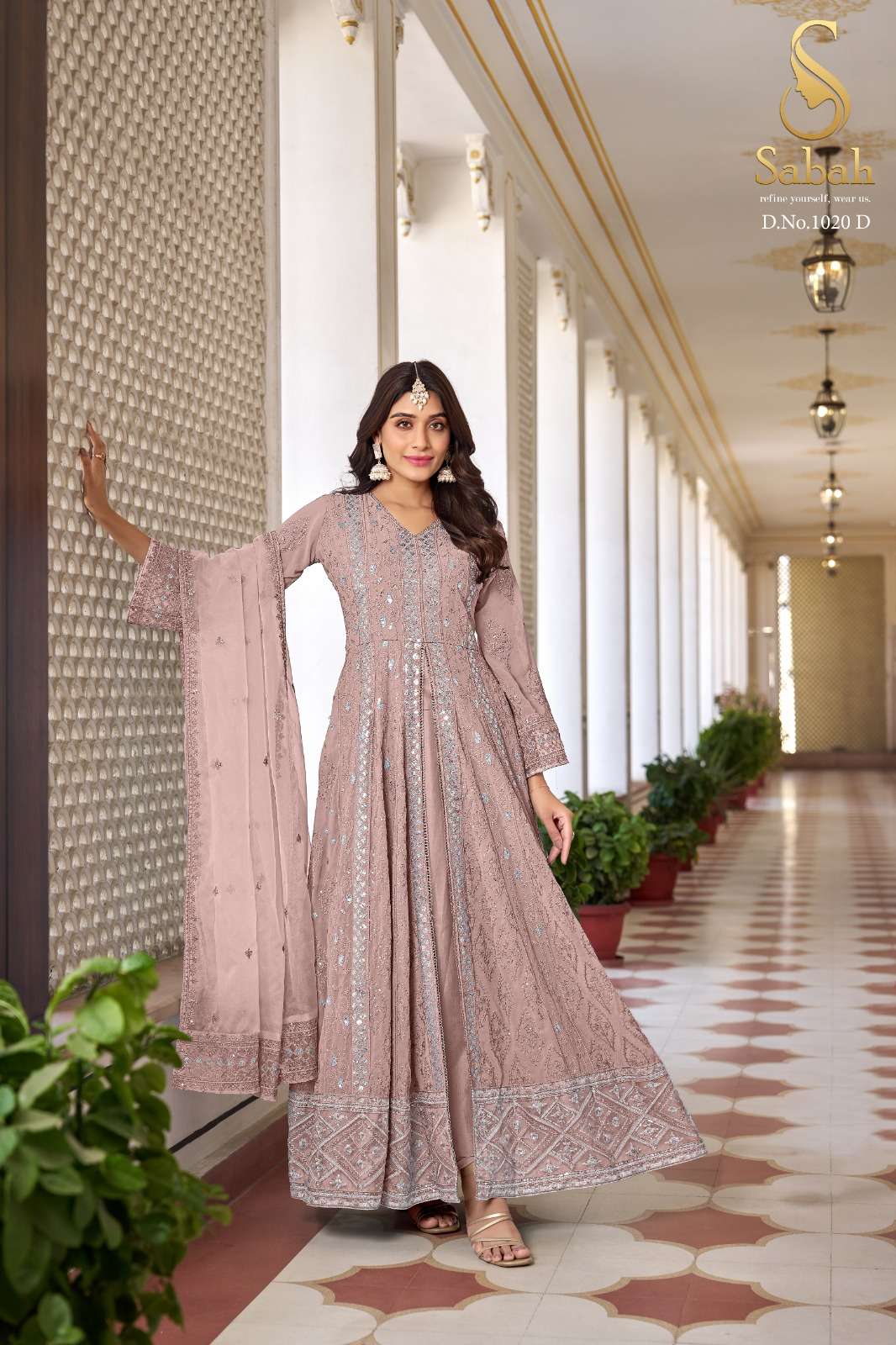 Sabah Ruhani Faux Georgette Designer Salwar Suits Wholesale catalog