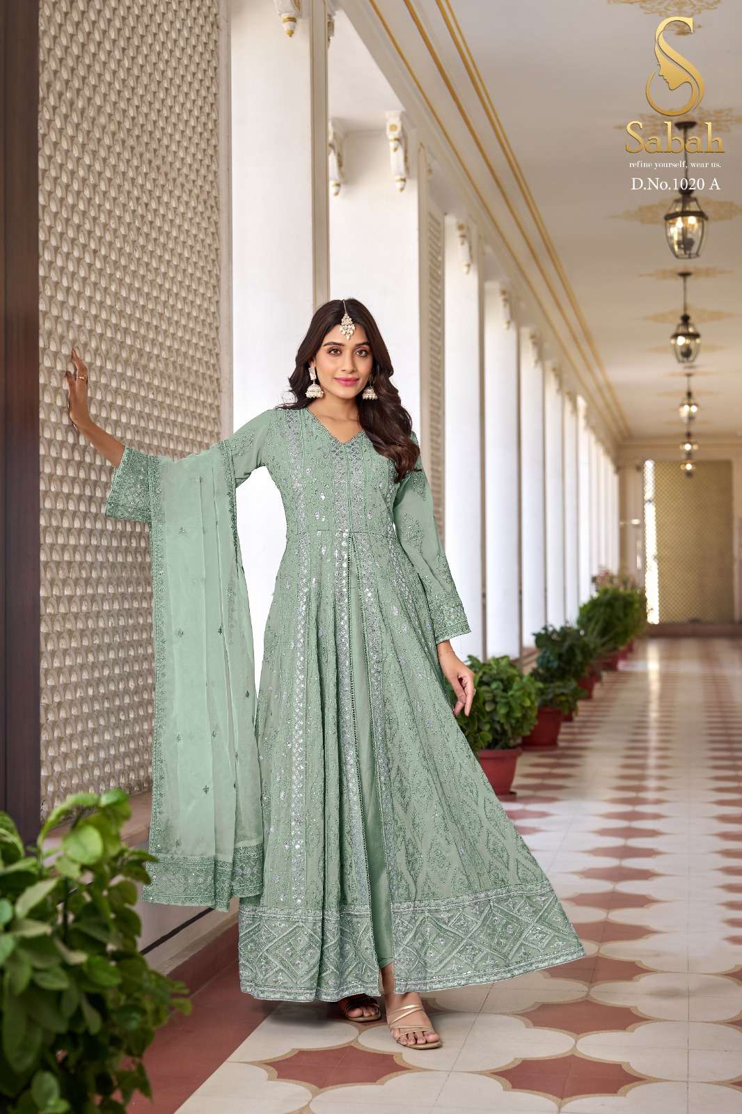 Sabah Ruhani Faux Georgette Designer Salwar Suits Wholesale catalog
