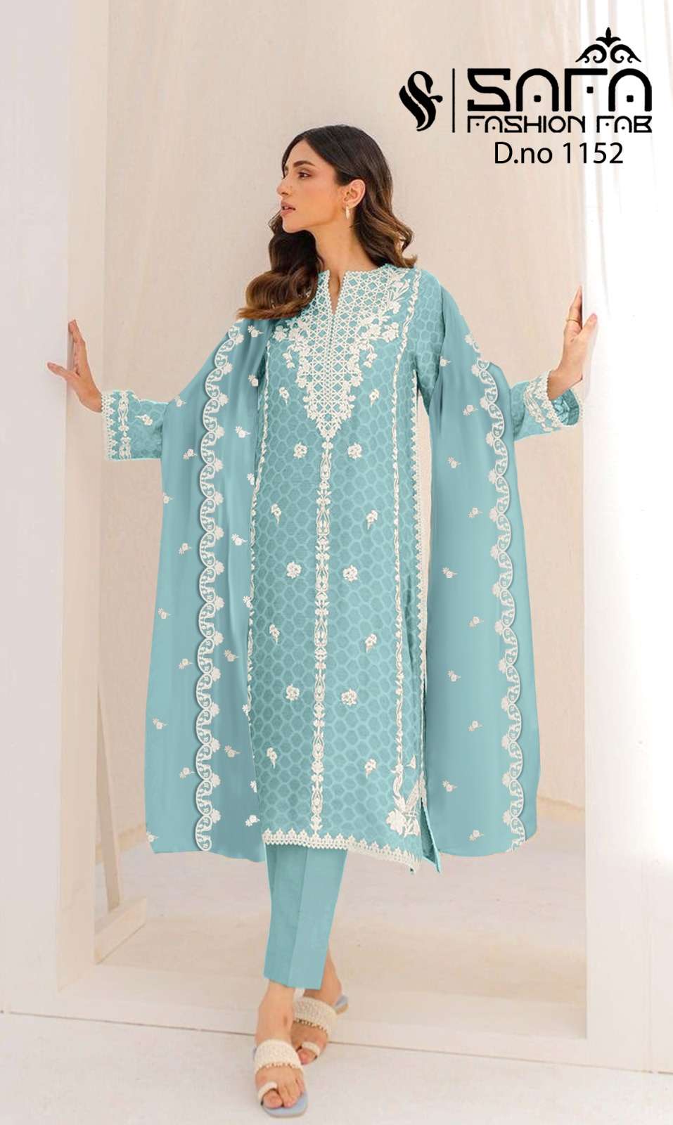Safa Fashion Fab 1152 Georgette Pakistani suits Wholesale catalog