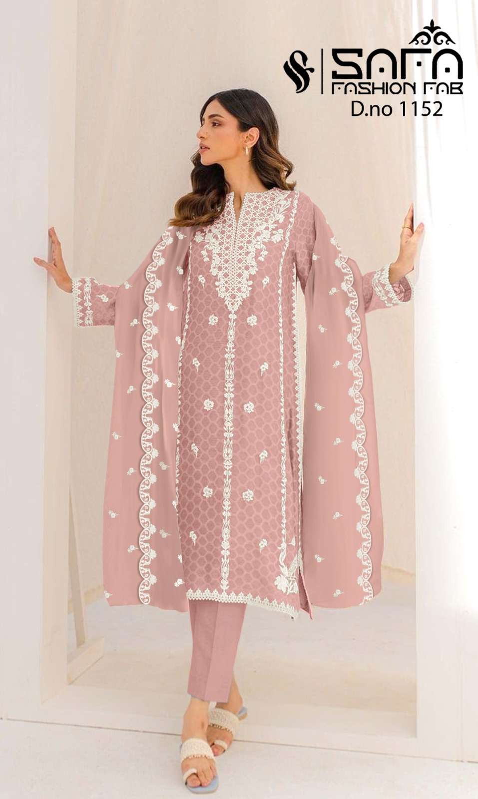 Safa Fashion Fab 1152 Georgette Pakistani suits Wholesale catalog