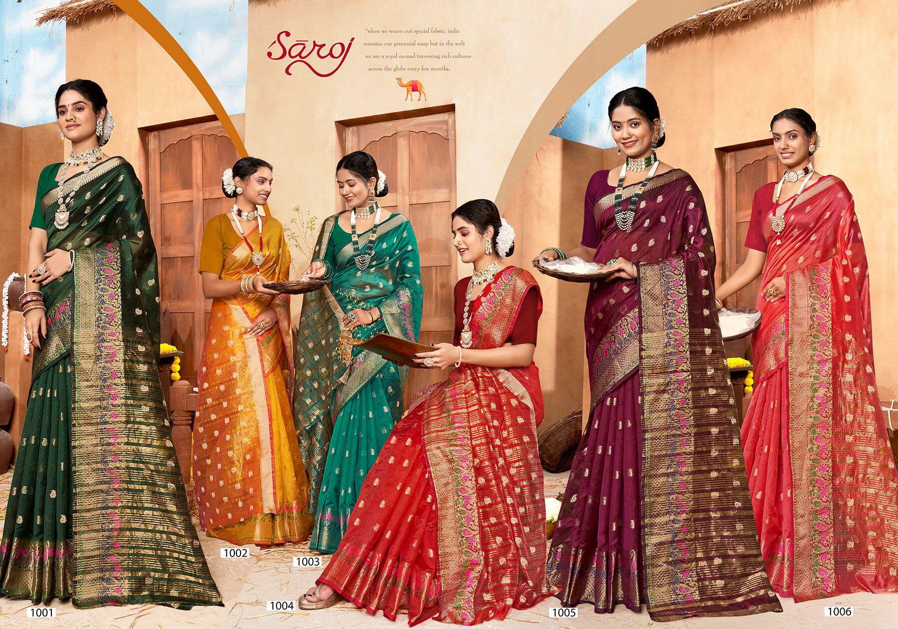 Sakhi Saheli vol.1 Soft organzaa silk Saree Wholesale catalog  