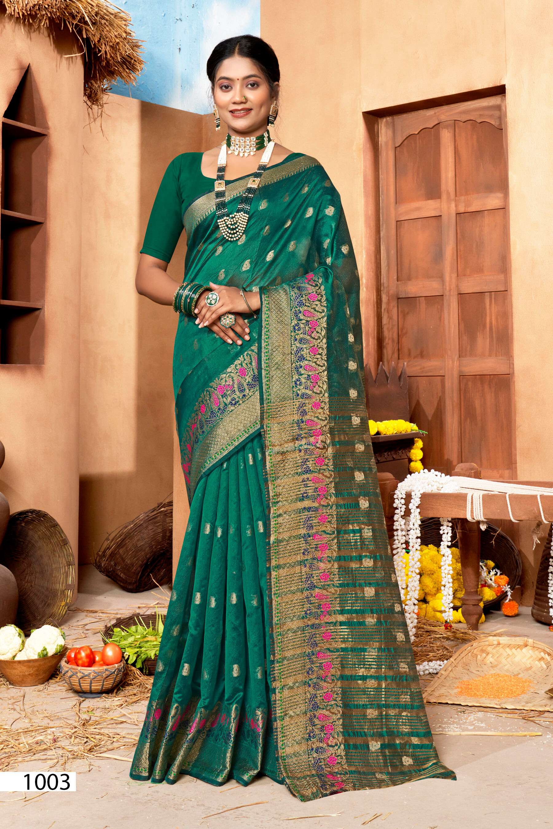 Sakhi Saheli vol.1 Soft organzaa silk Saree Wholesale catalog  